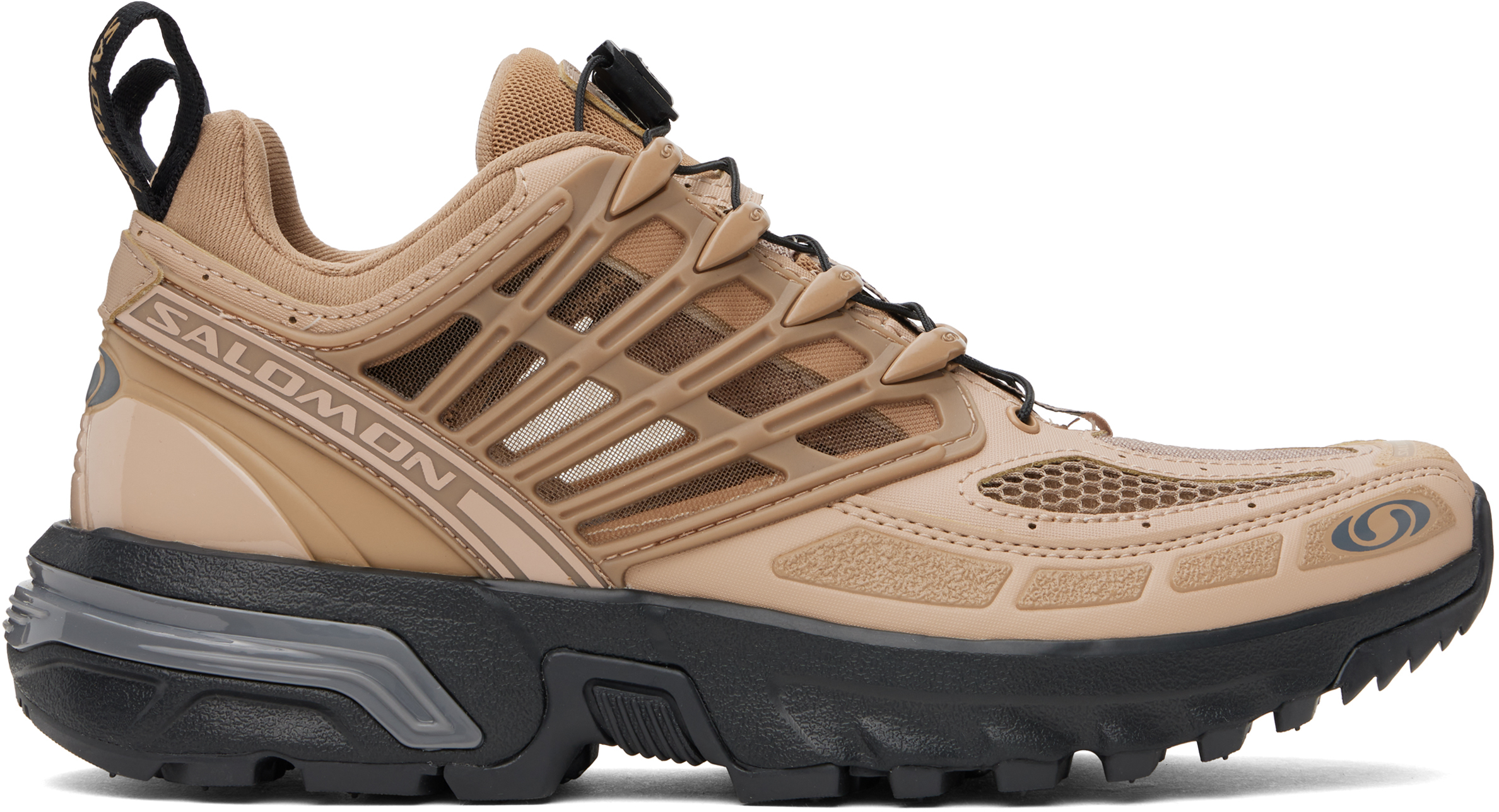 Salomon Beige Acs Pro Sneakers In Portabella/natural/b