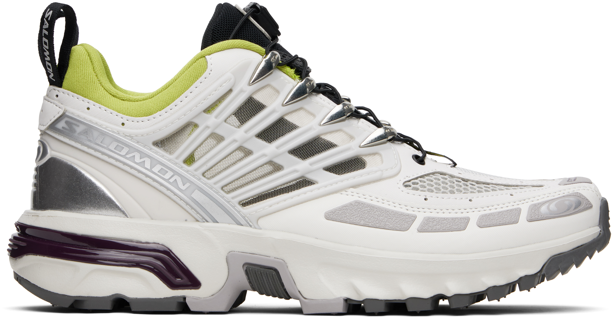 Gray ACS Pro Sneakers by Salomon on Sale
