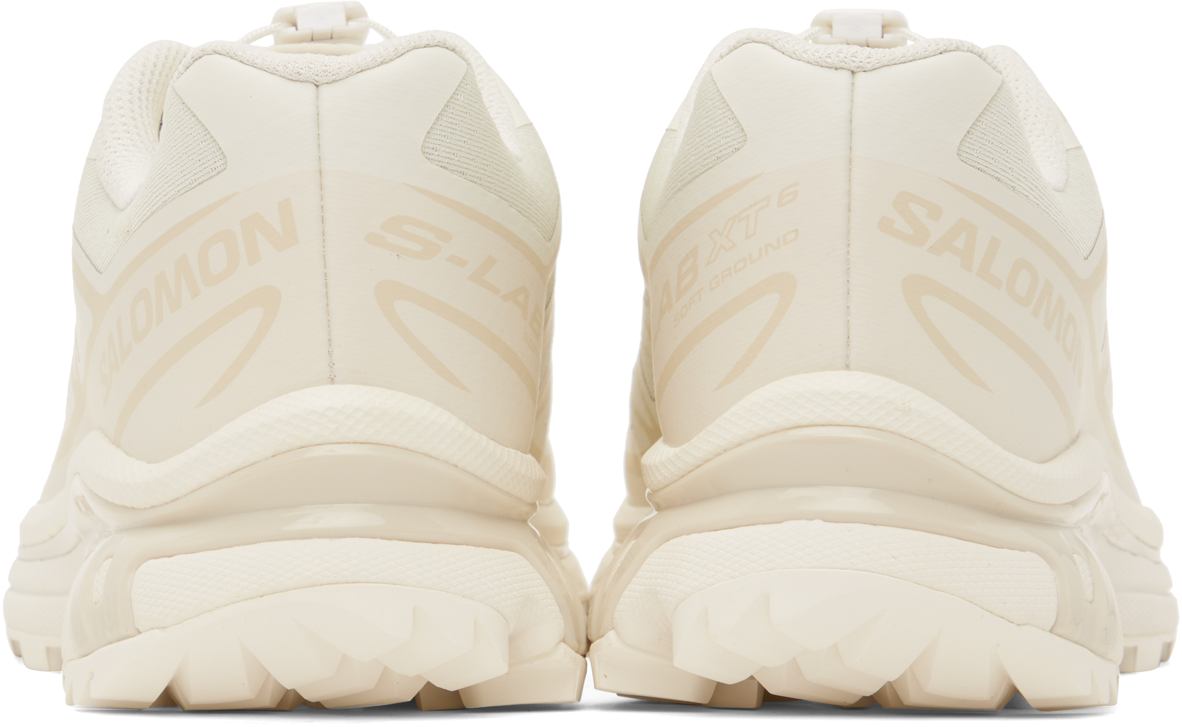 Shop Salomon Off-white Xt-6 Sneakers In Vanilla Ice / Vanill