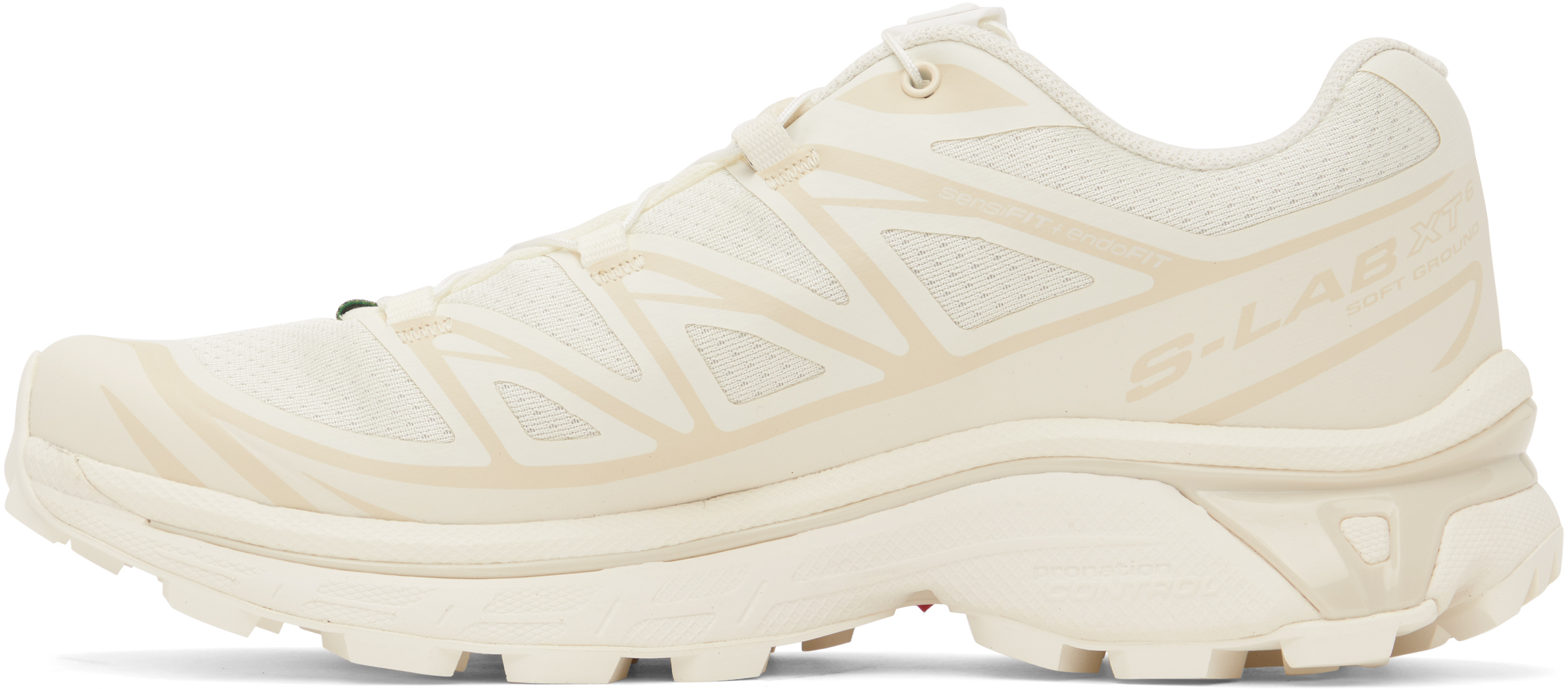 Shop Salomon Off-white Xt-6 Sneakers In Vanilla Ice / Vanill