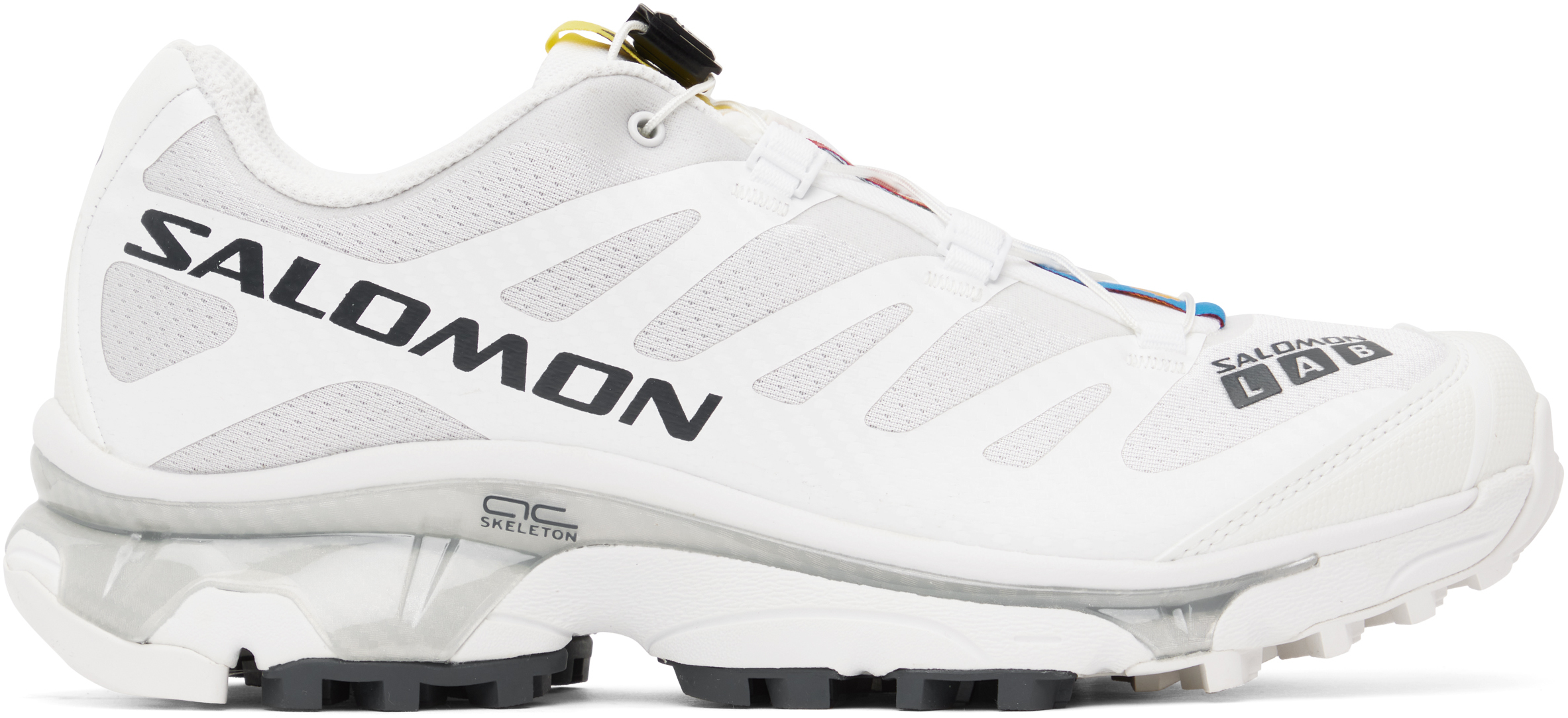 Salomon Mesh Breathable Sneaker Toe Reinforced In White / Ebony / Luna