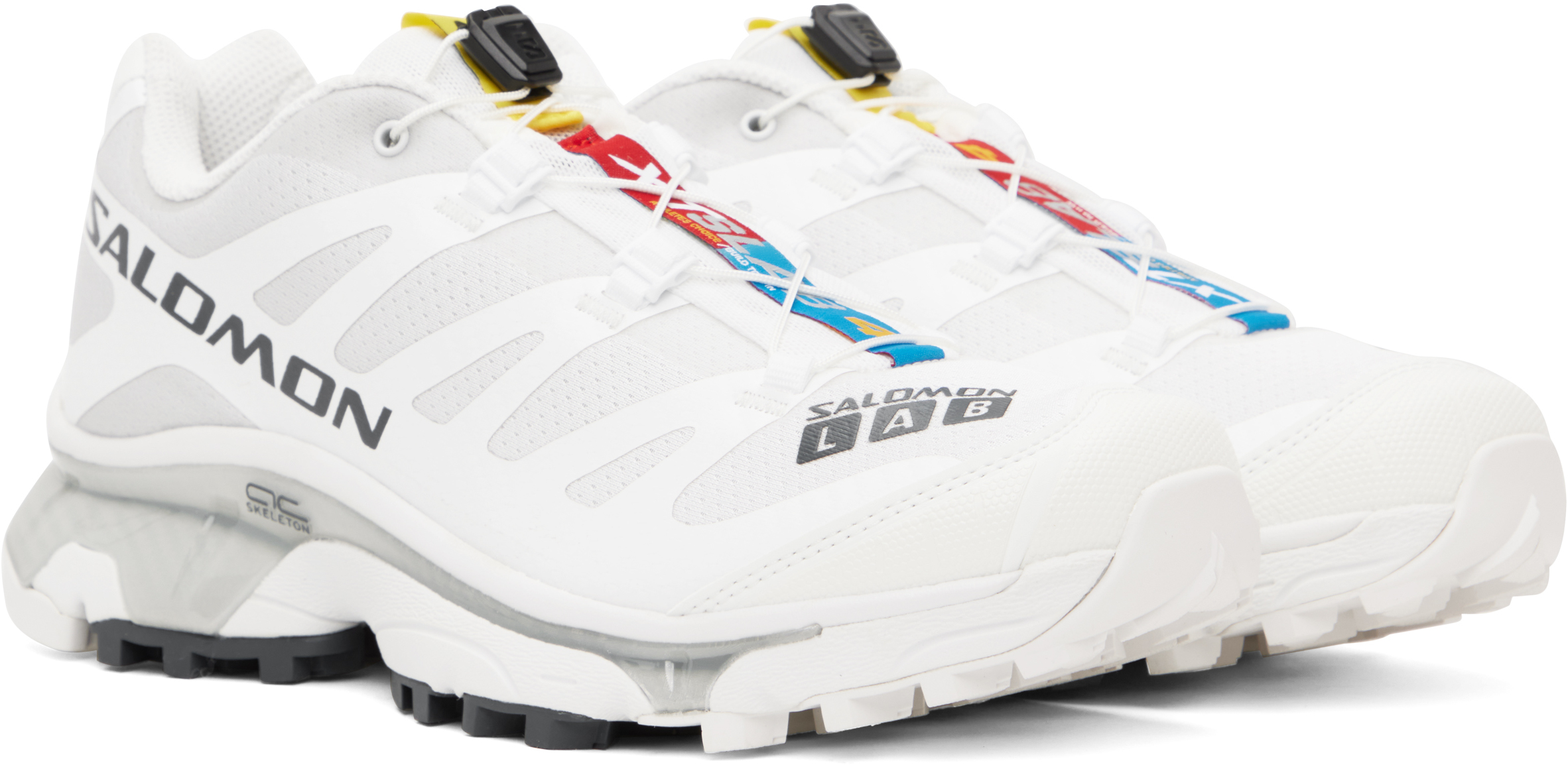 Salomon Mesh Breathable Sneaker Toe Reinforced In White / Ebony / Luna