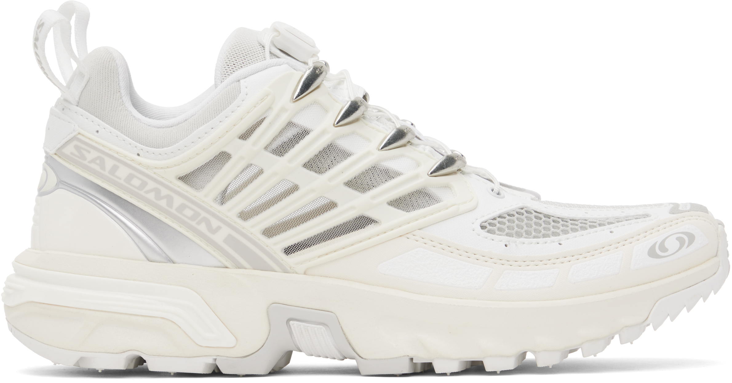 White ACS Pro Sneakers by Salomon on Sale