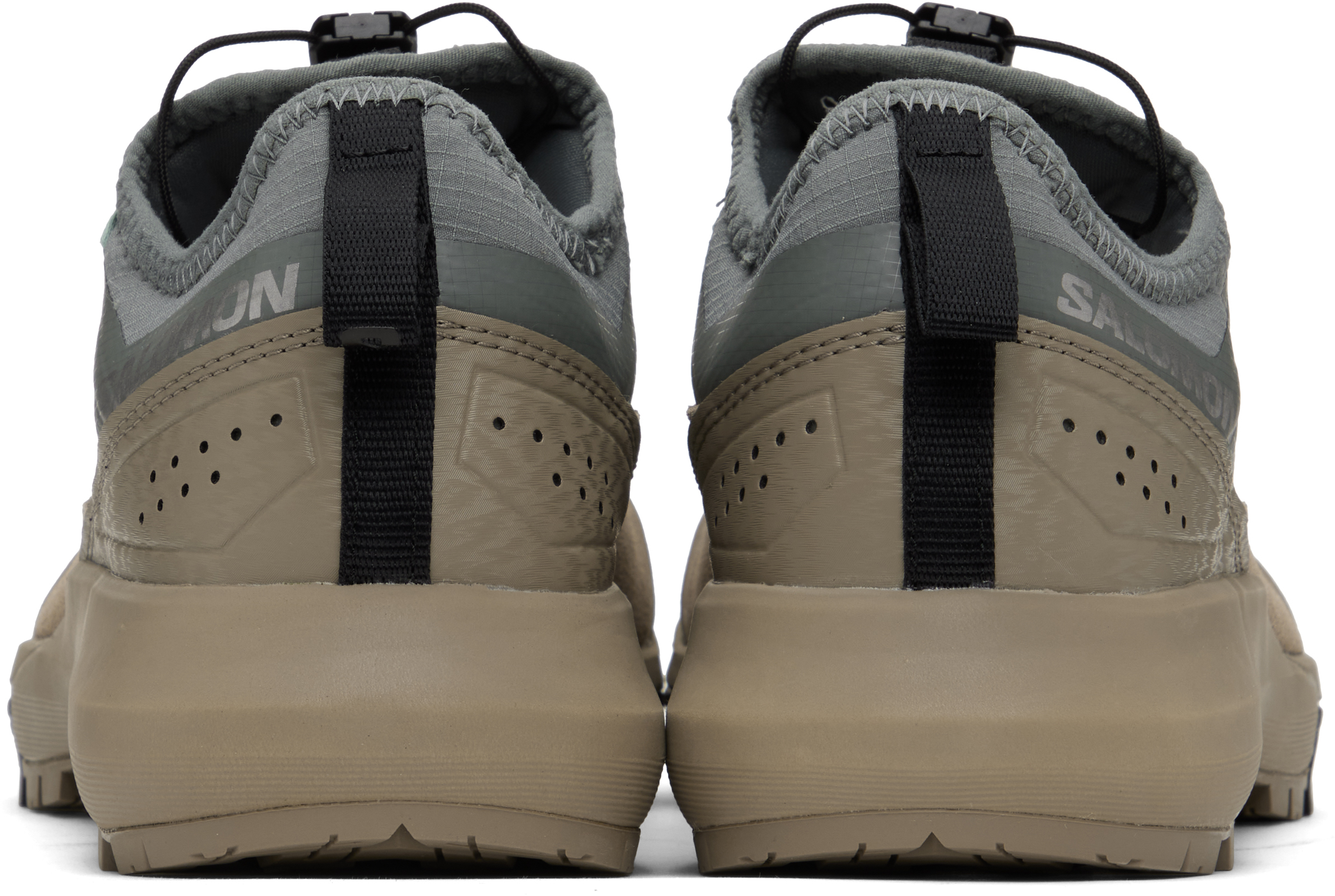 Salomon Brown & Gray Alpinway Advanced Sneakers In Sedona Sage / Fallen