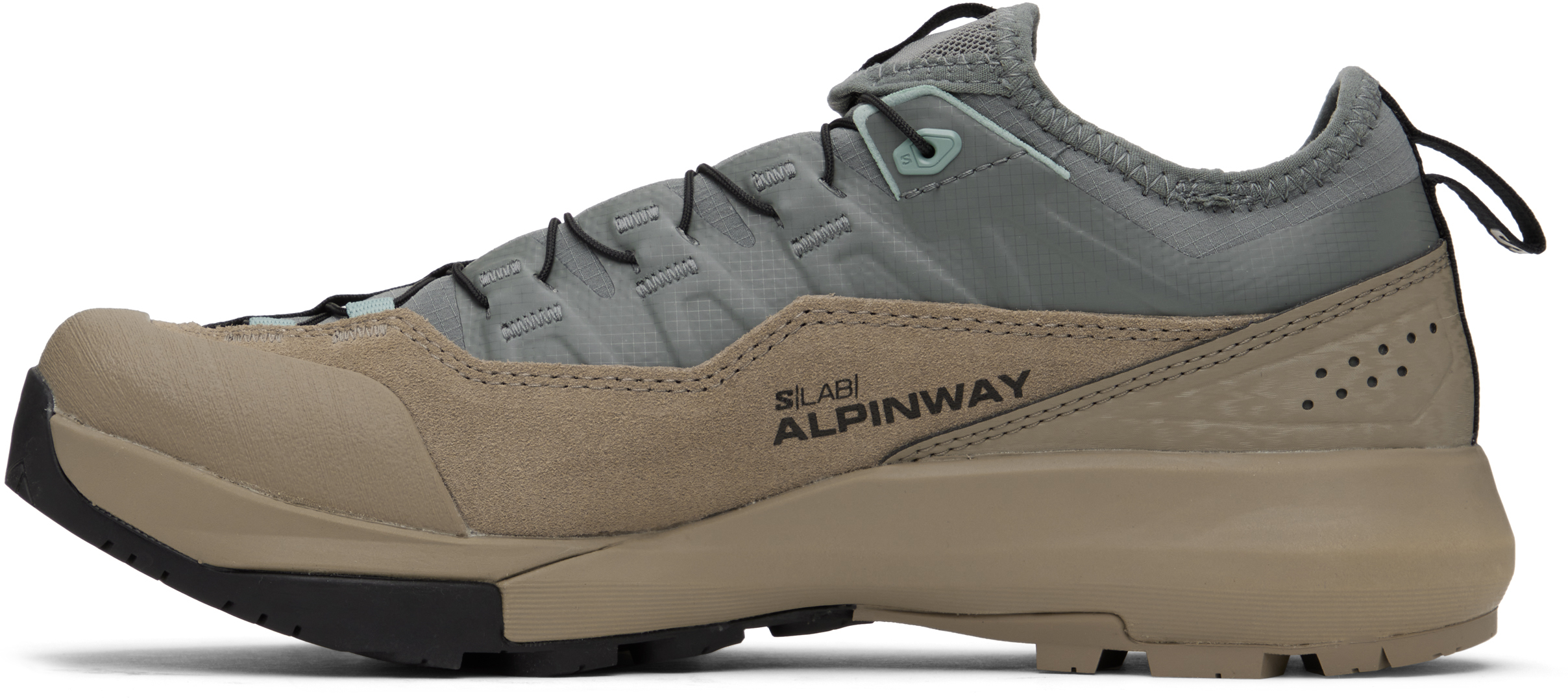 Salomon Brown & Gray Alpinway Advanced Sneakers In Sedona Sage / Fallen