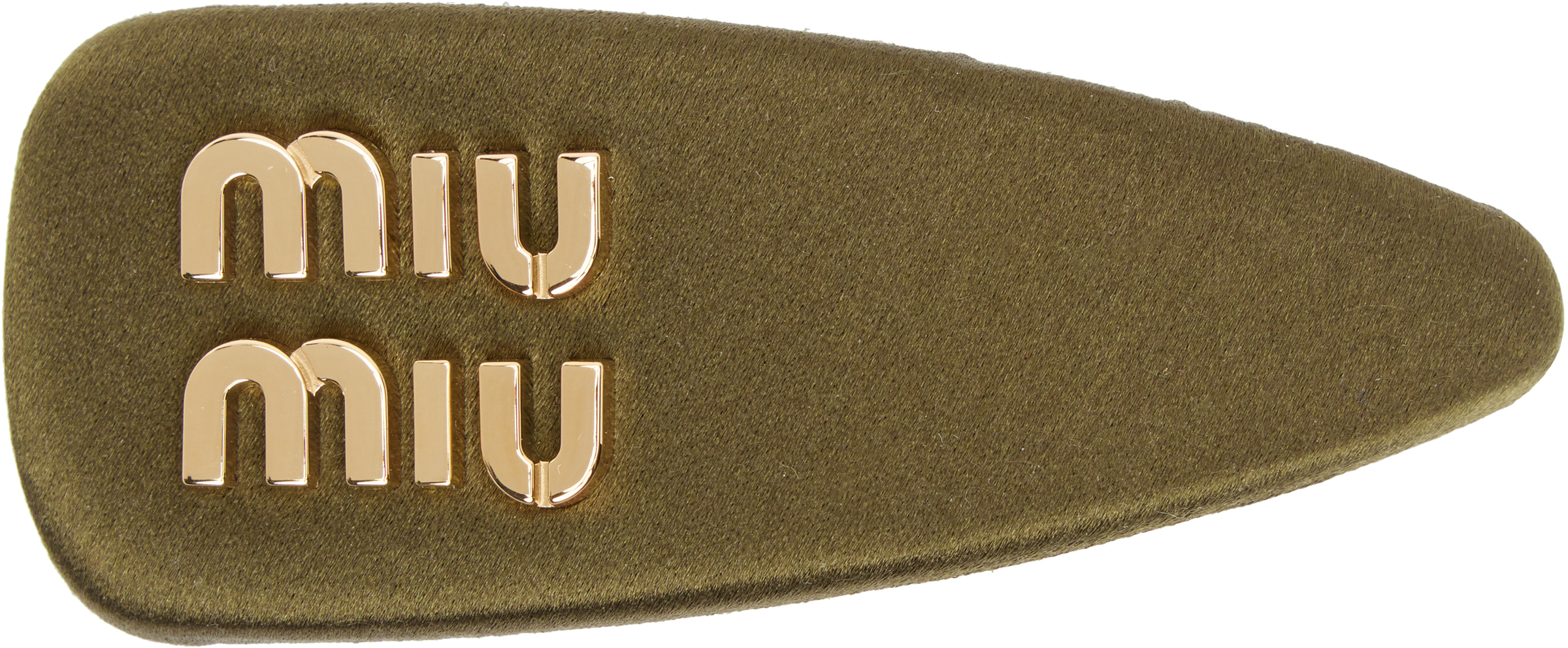 Miu Miu Satin Brown Hair Clip Miu Miu Hair Accessories | The RealReal main image 2