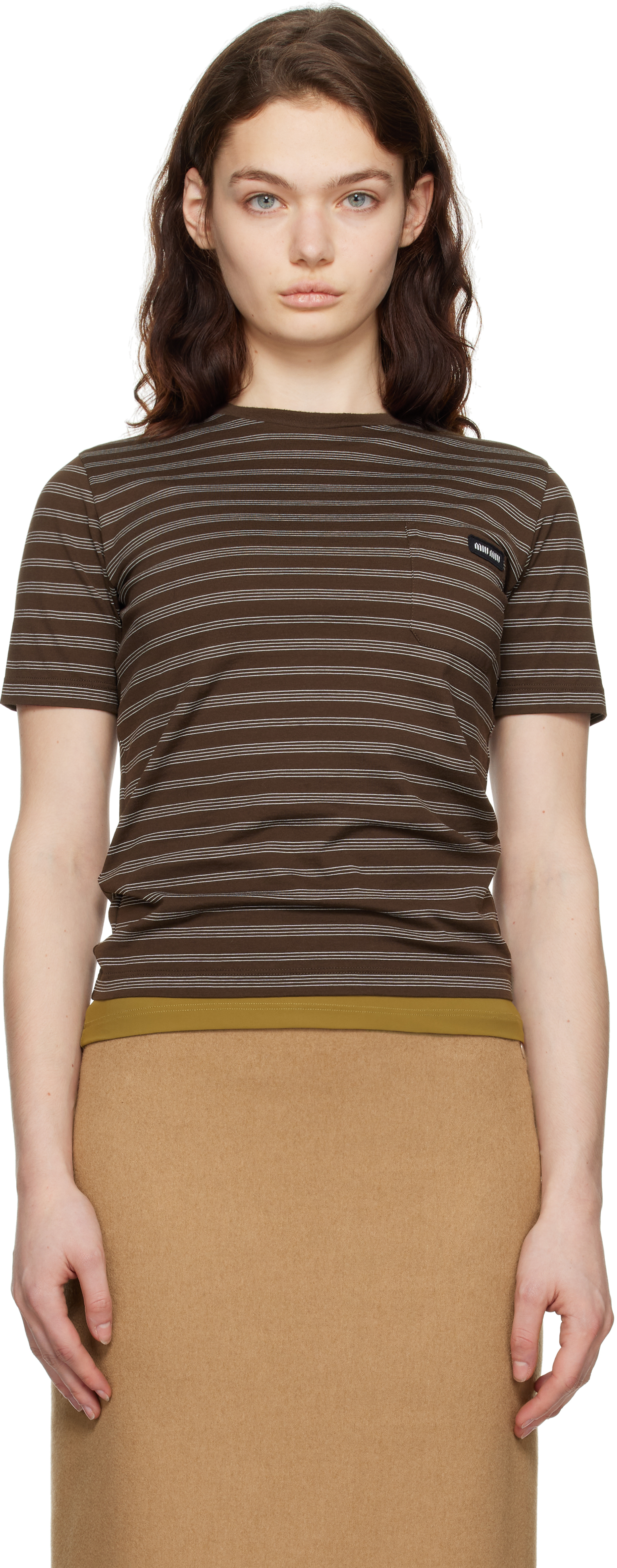 Cord Checked Shirt | Miu Miu