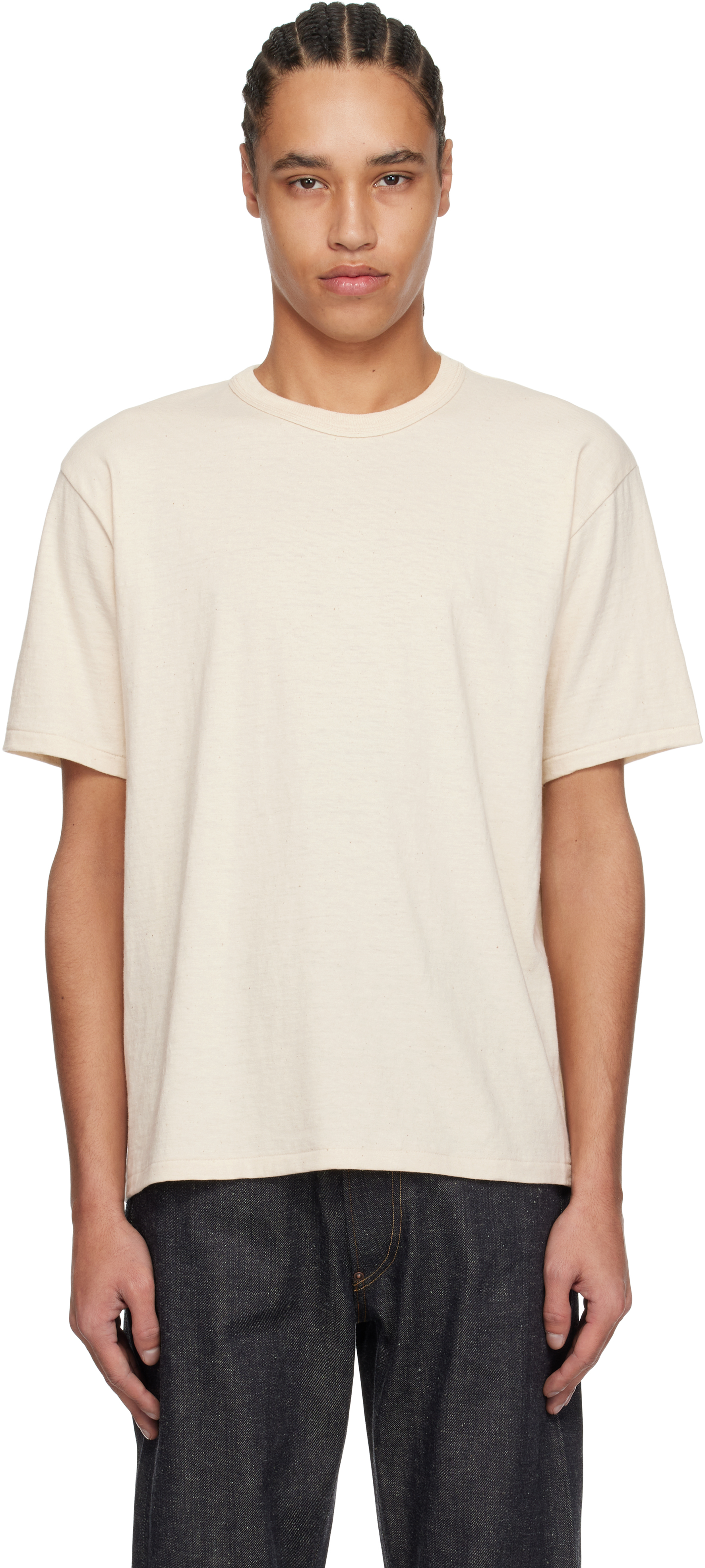 トップス t.t / taiga takahashi 25ss lot 616 T.T - Lot.614 Lightweight T-Shirt Ivory - TAIGA TAKAHASHI