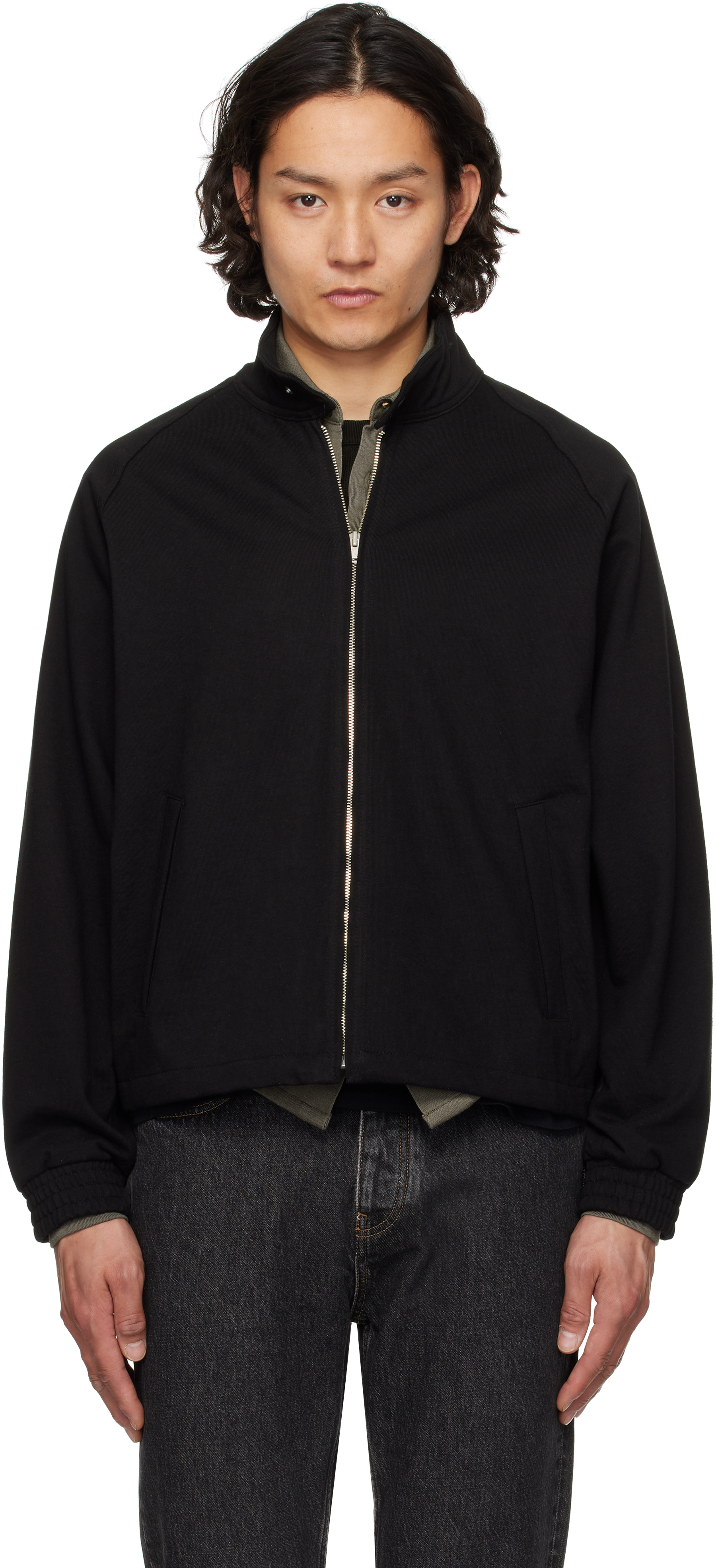 Lady White Co.: Black Coach Jacket | SSENSE Lady White Co.: Black Coach Jacket | SSENSE