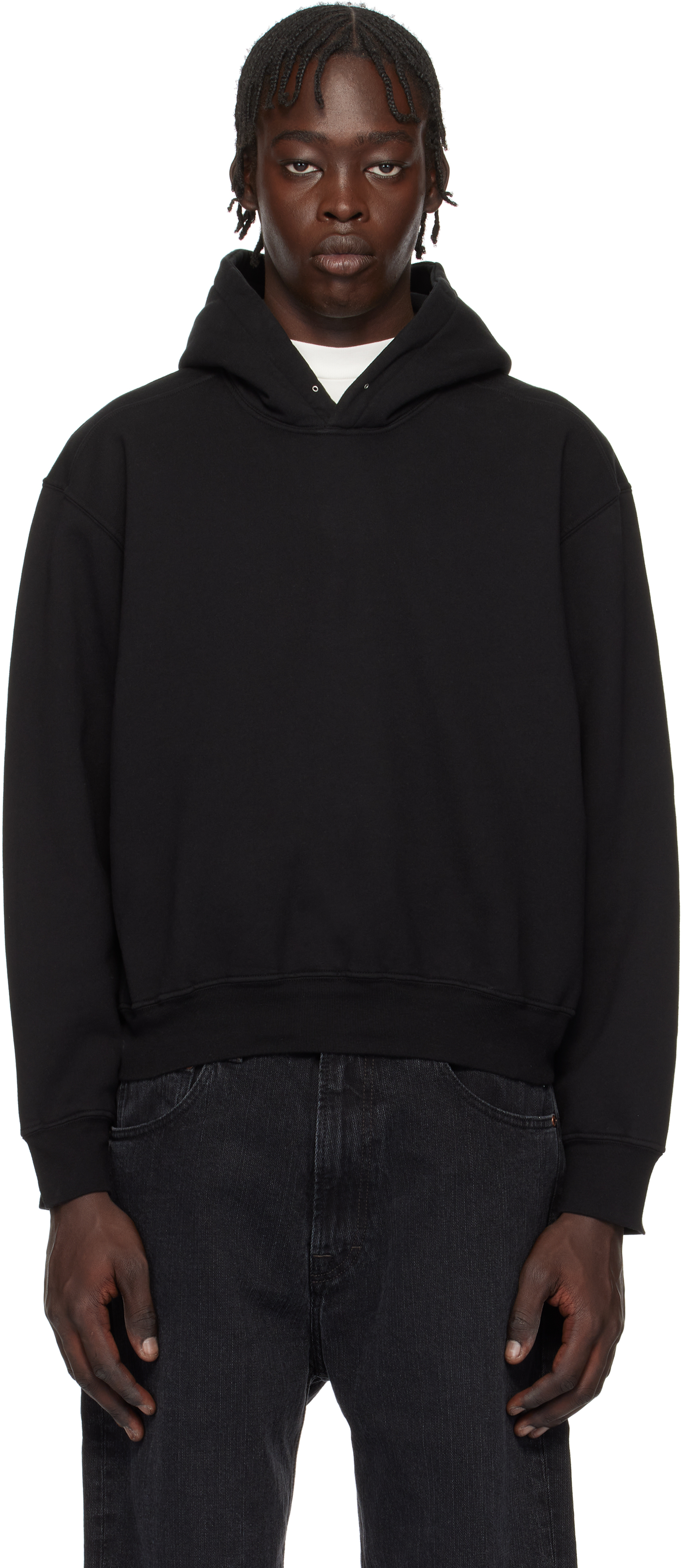 【関税込み】Lady White Co. ブラック ミニ フーディ Black Mini Hoodie by Lady White Co. on Sale