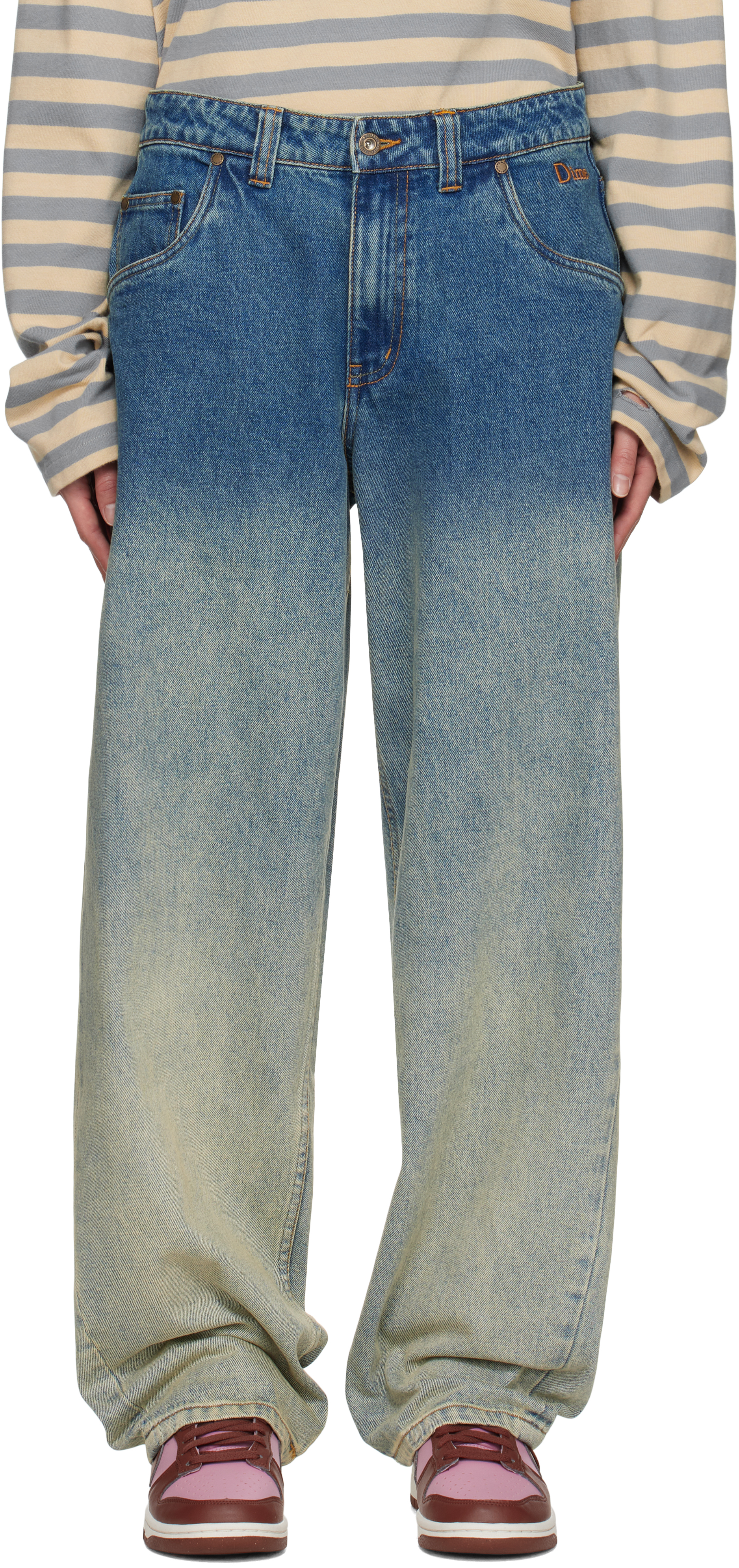 DIME BLUE CLASSIC BAGGY JEANS