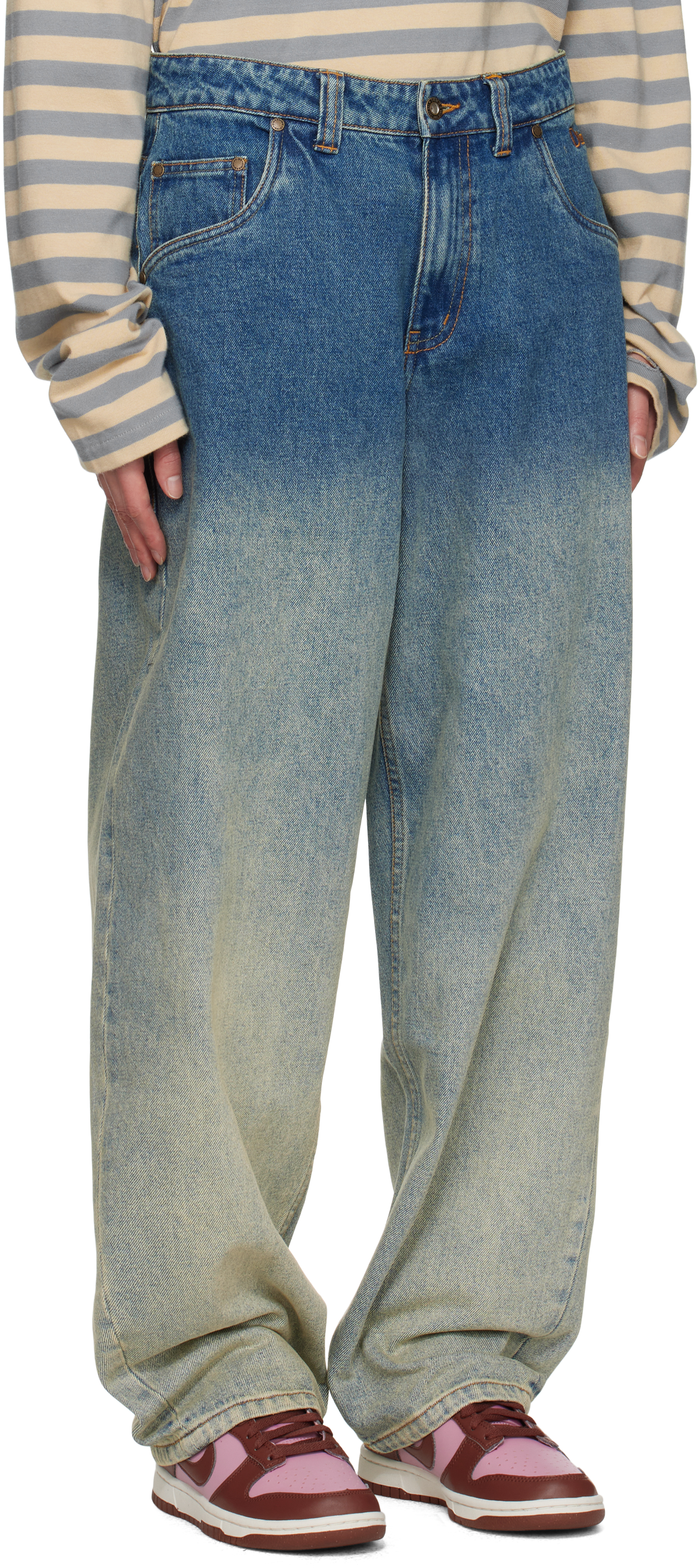 DIME BLUE CLASSIC BAGGY JEANS