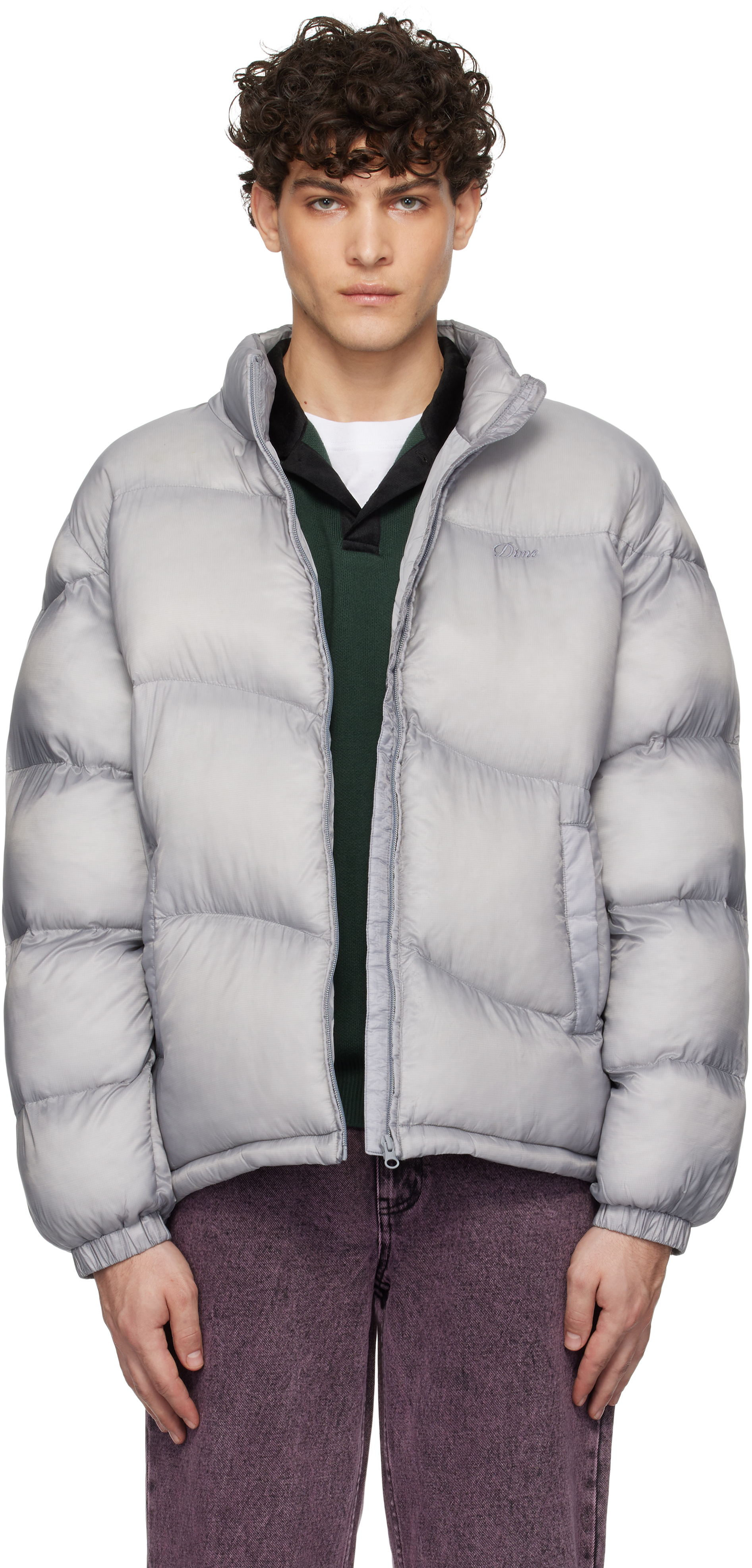 Gray Classic Ripstop Puffer Jacket