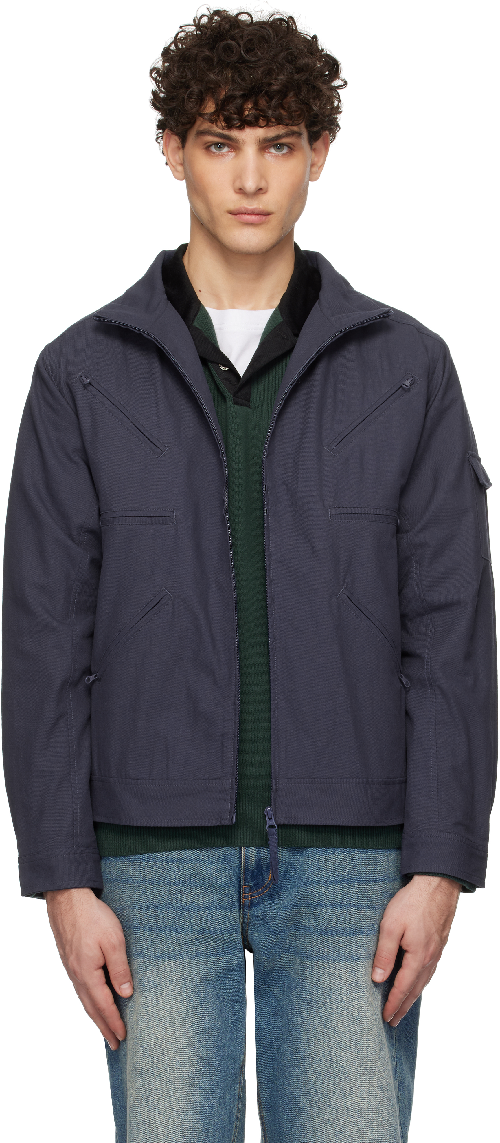 Navy Zip Jacket