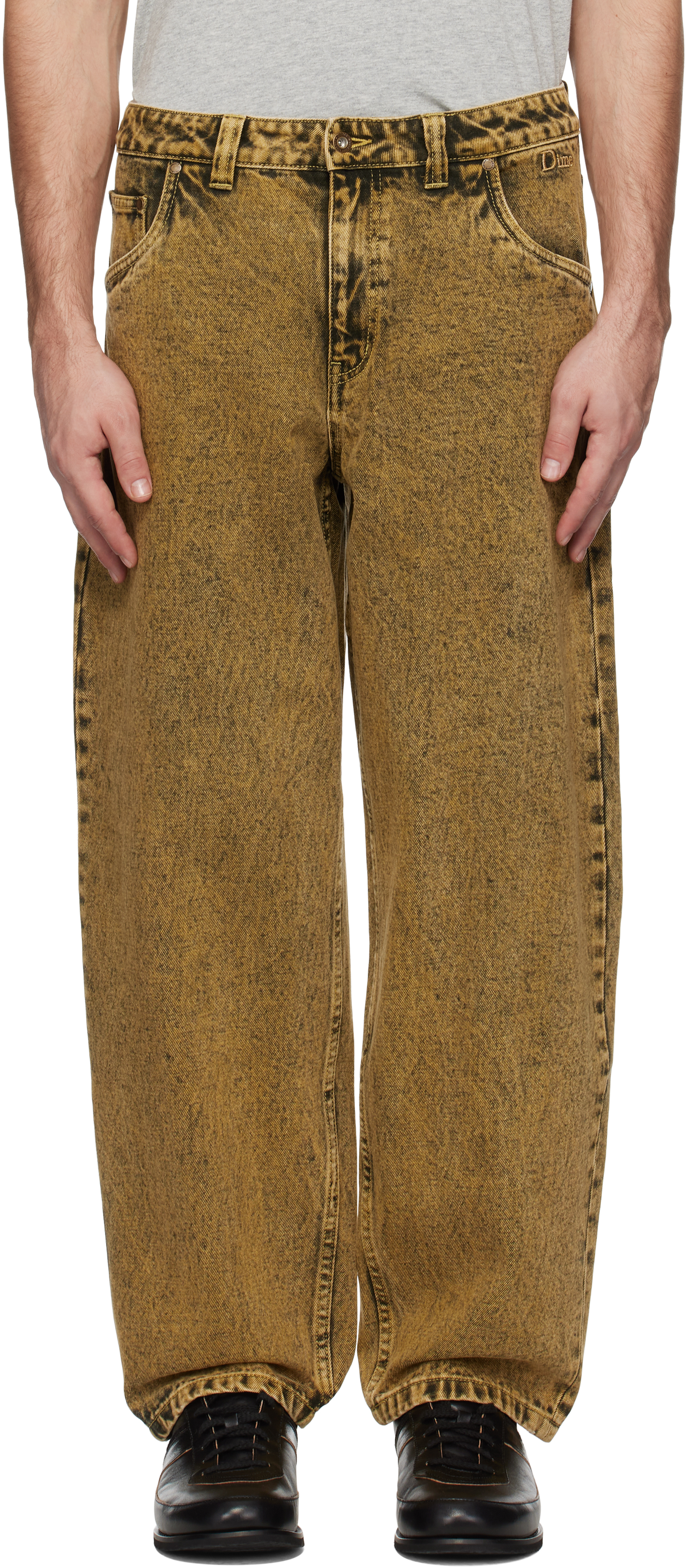 Yellow Classic Baggy Jeans