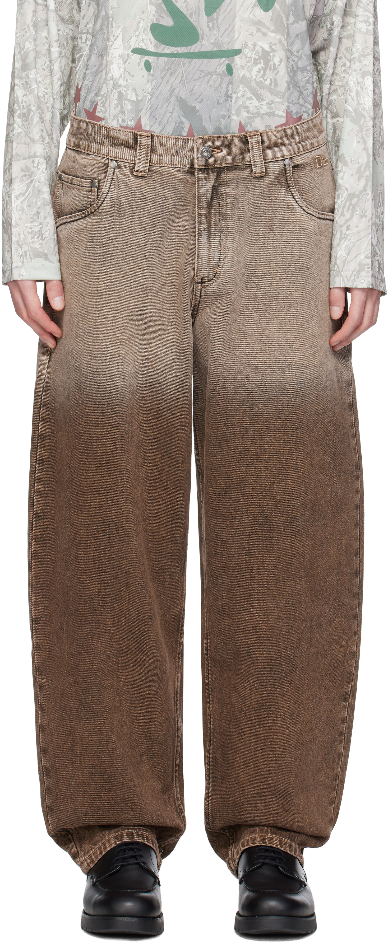 Brown Classic Baggy Jeans