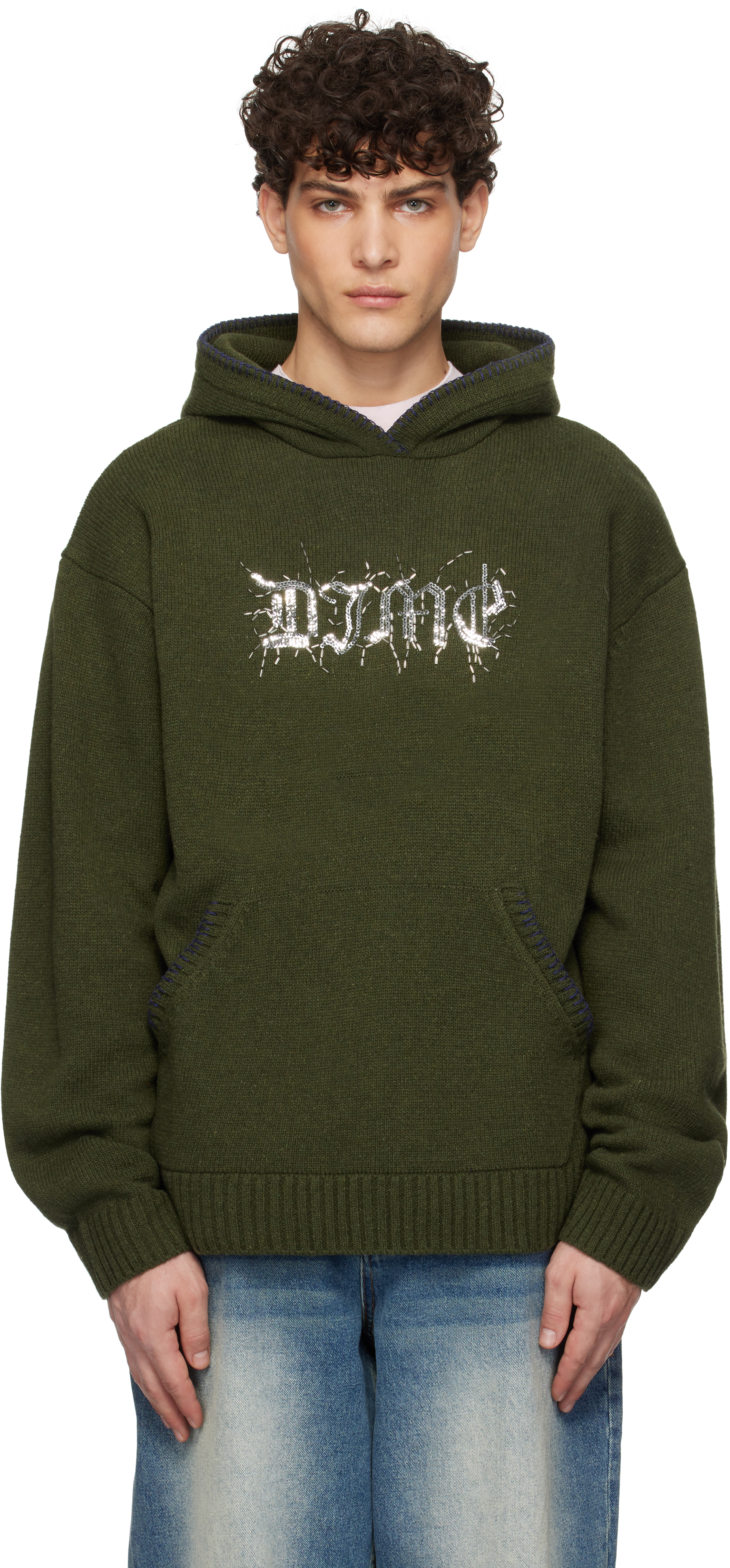 Green Hardcore Wool Hoodie