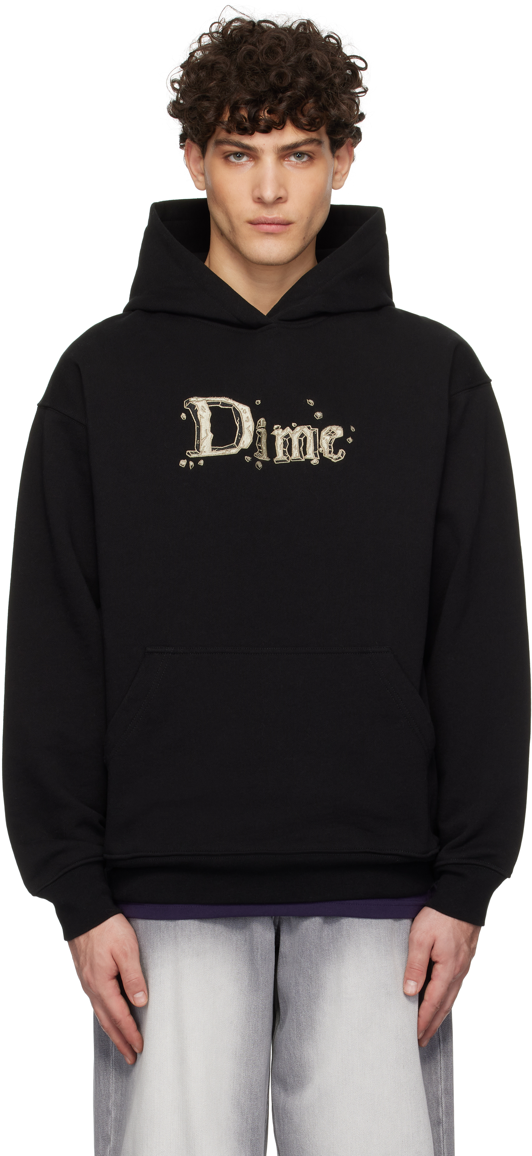 Black Classic Stone Hoodie