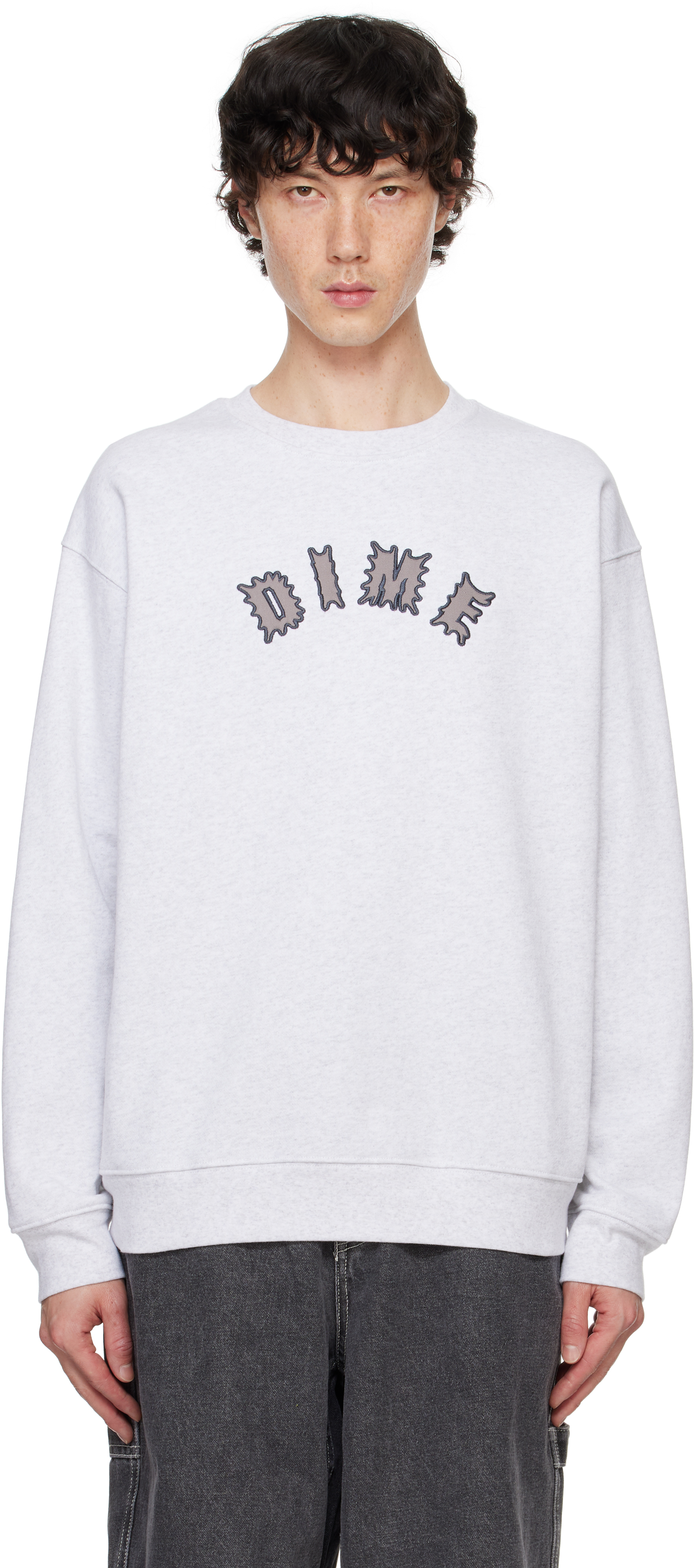 Shop Dime Gray Choppers Sweater In Ash