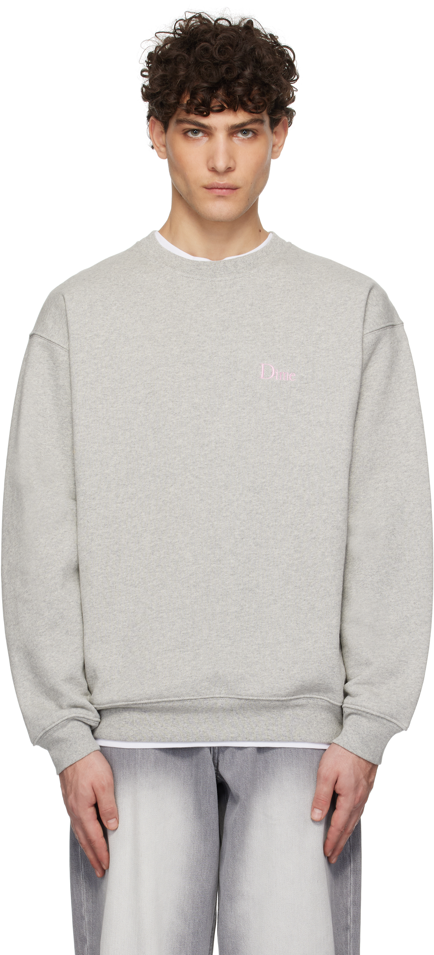 Gray Classic Small Logo Sweatshirt