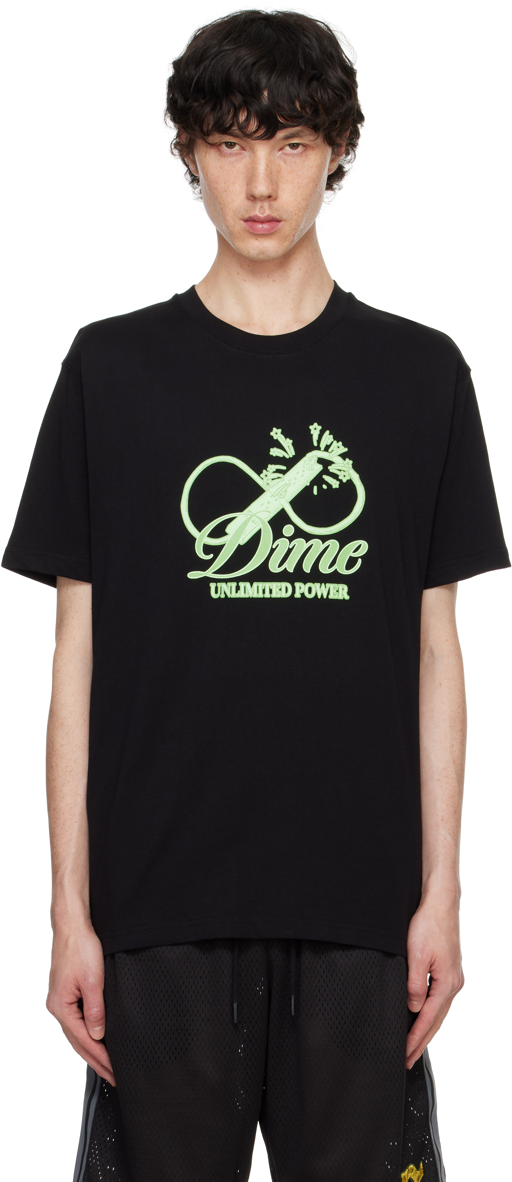 DIME BLACK CURSIVE POWER T-SHIRT 