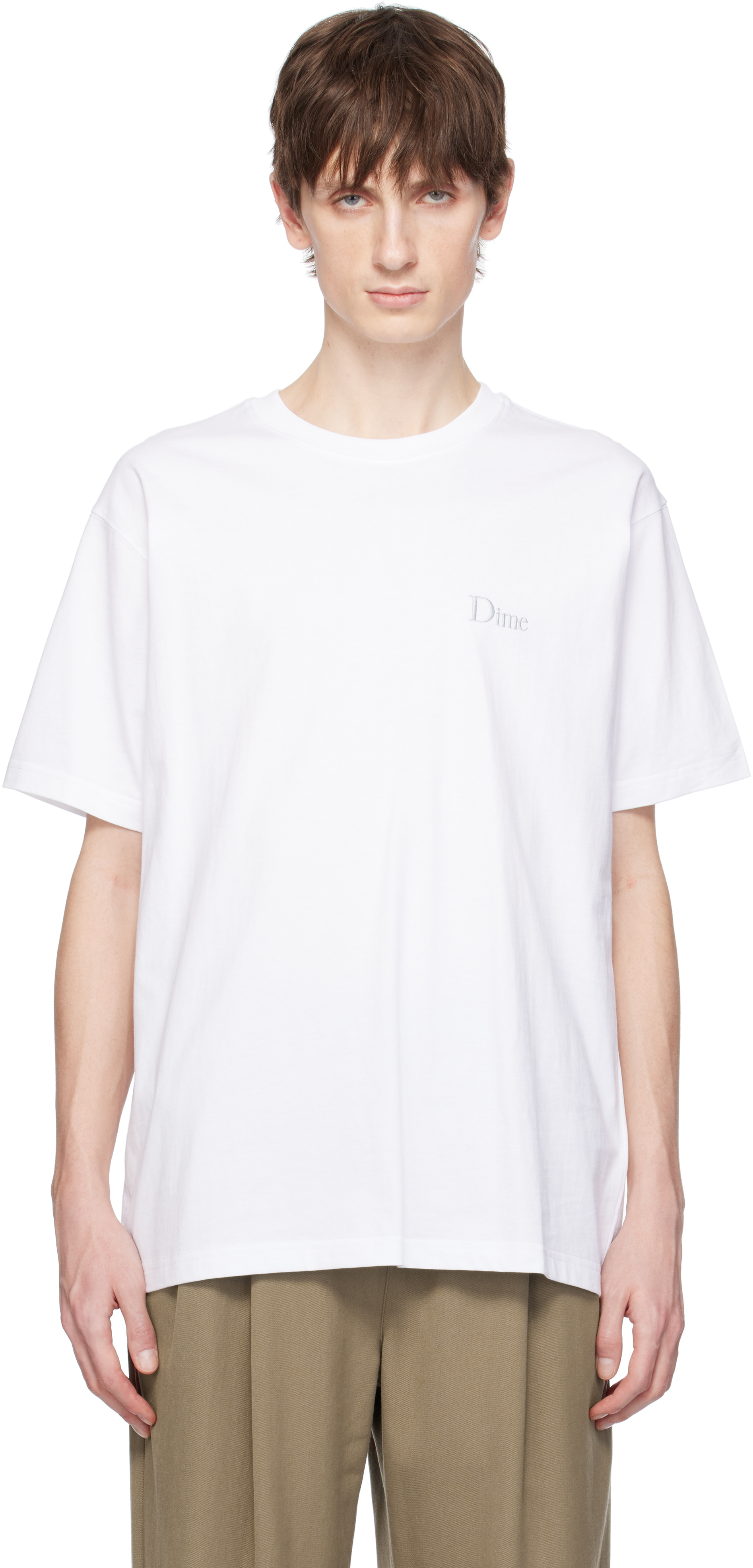 White Classic Small Logo T-shirt