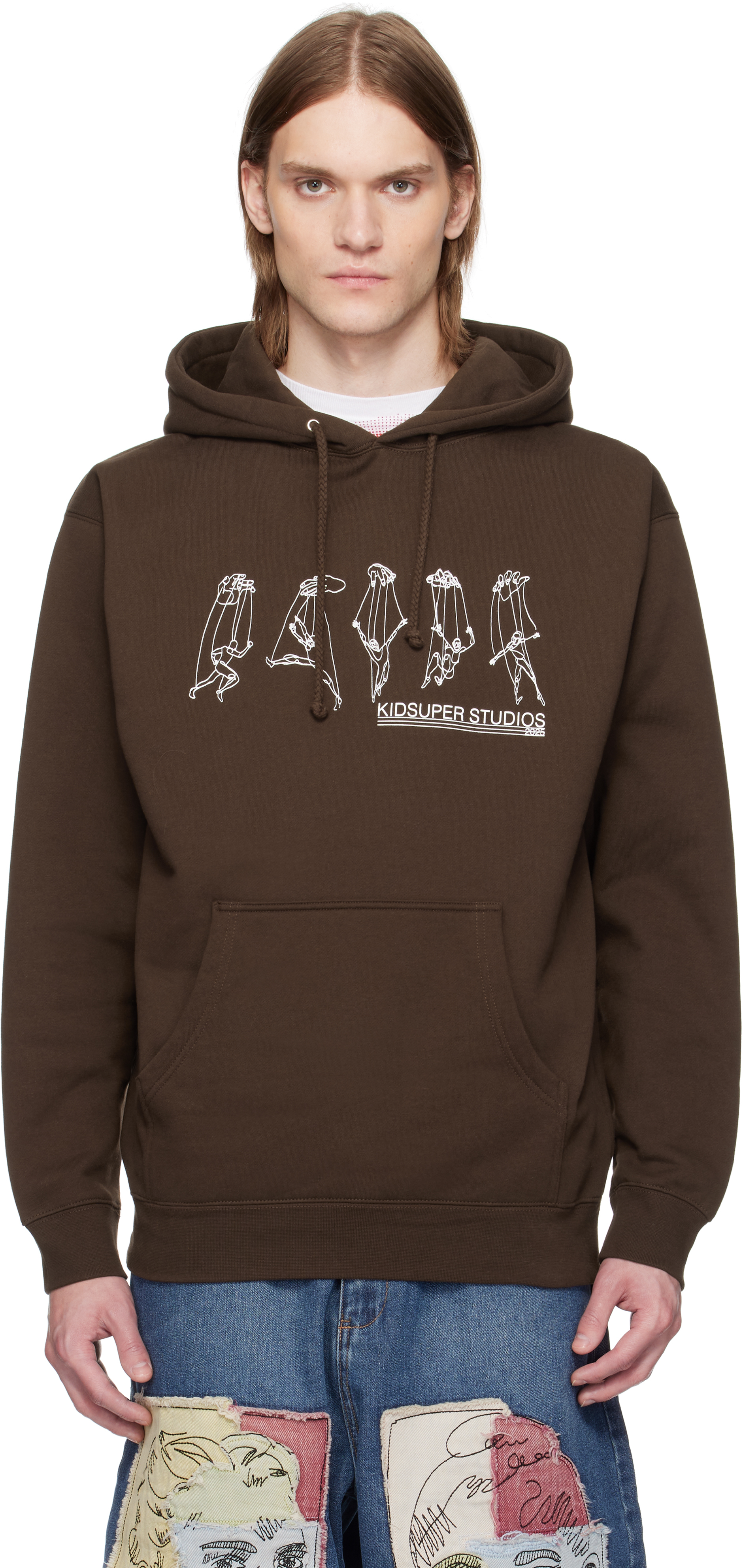 【関税込み】KidSuper ブラウン String Puppet フーディ Brown String Puppet Hoodie by KidSuper on Sale
