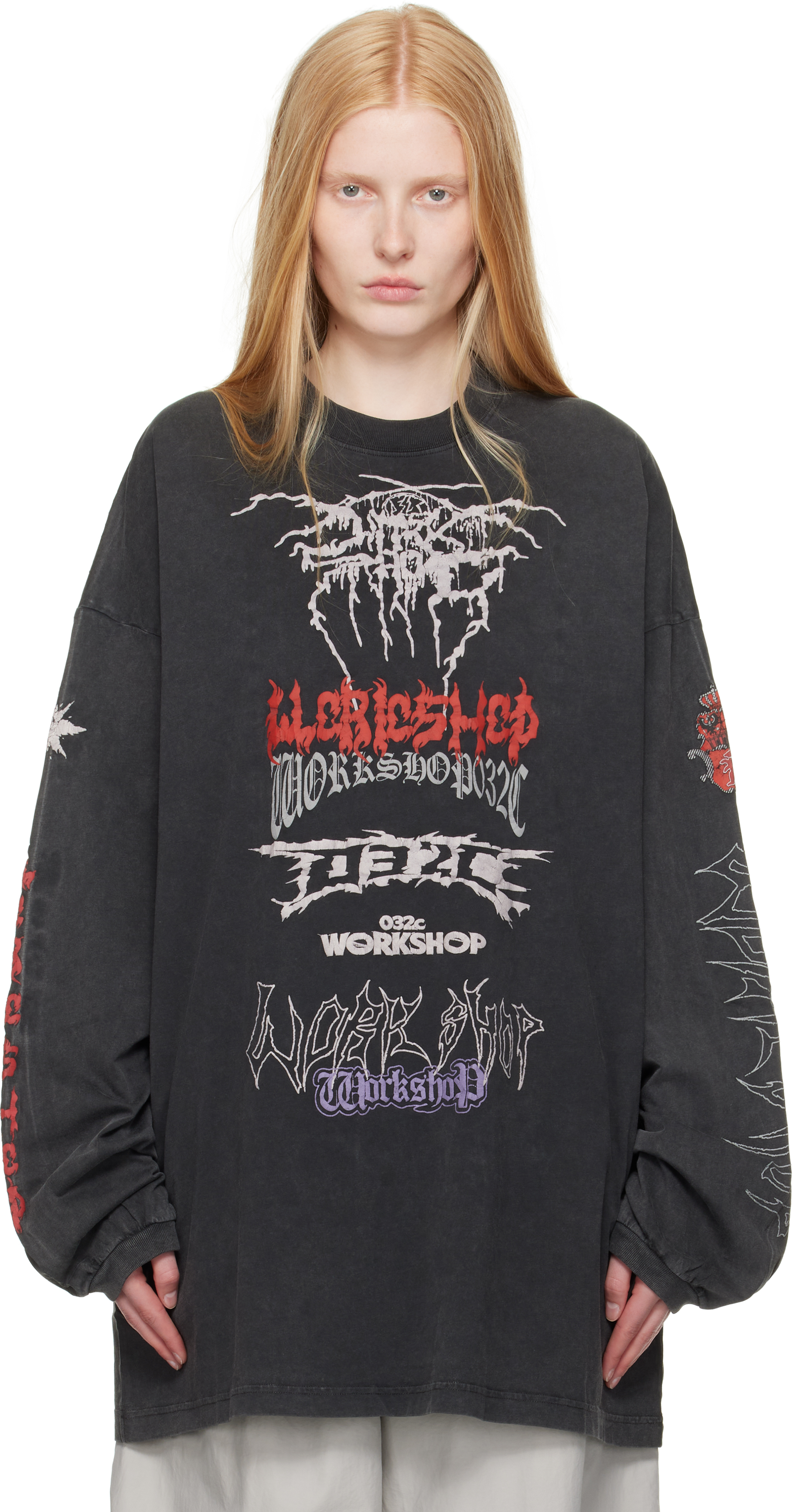 Gray Telepresence Oversized T-shirt