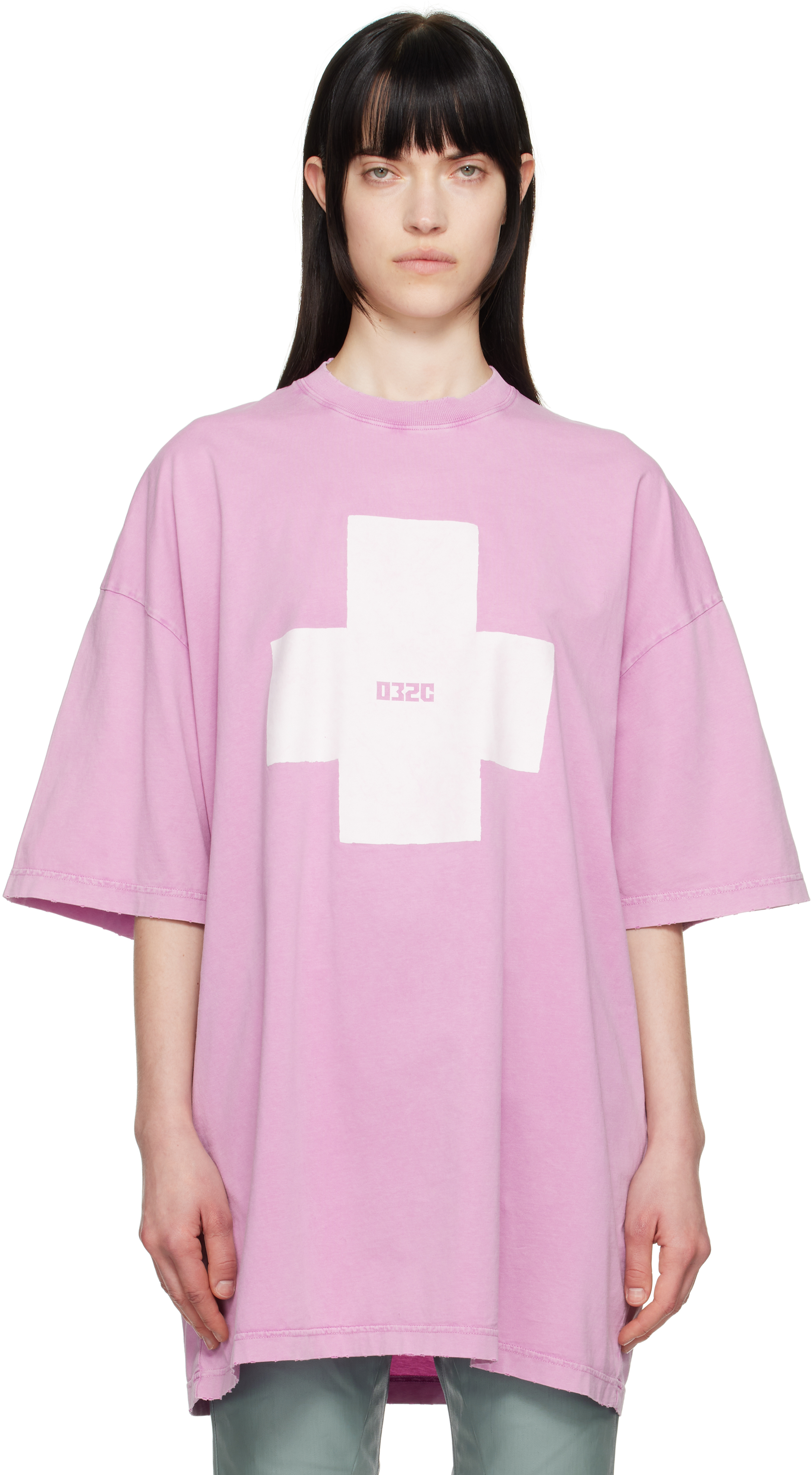 Pink Point Zero Oversized T-Shirt