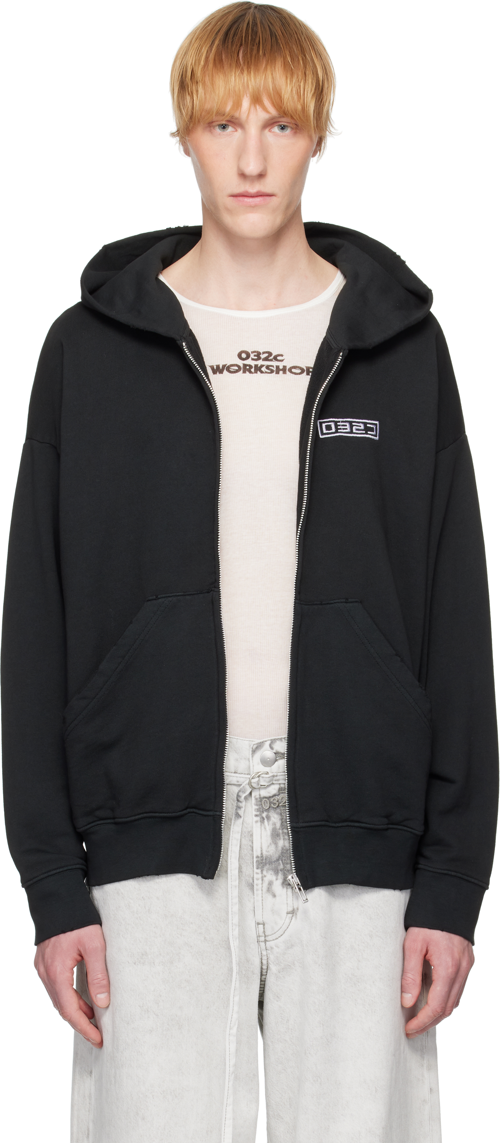 Black Routine Zip Hoodie