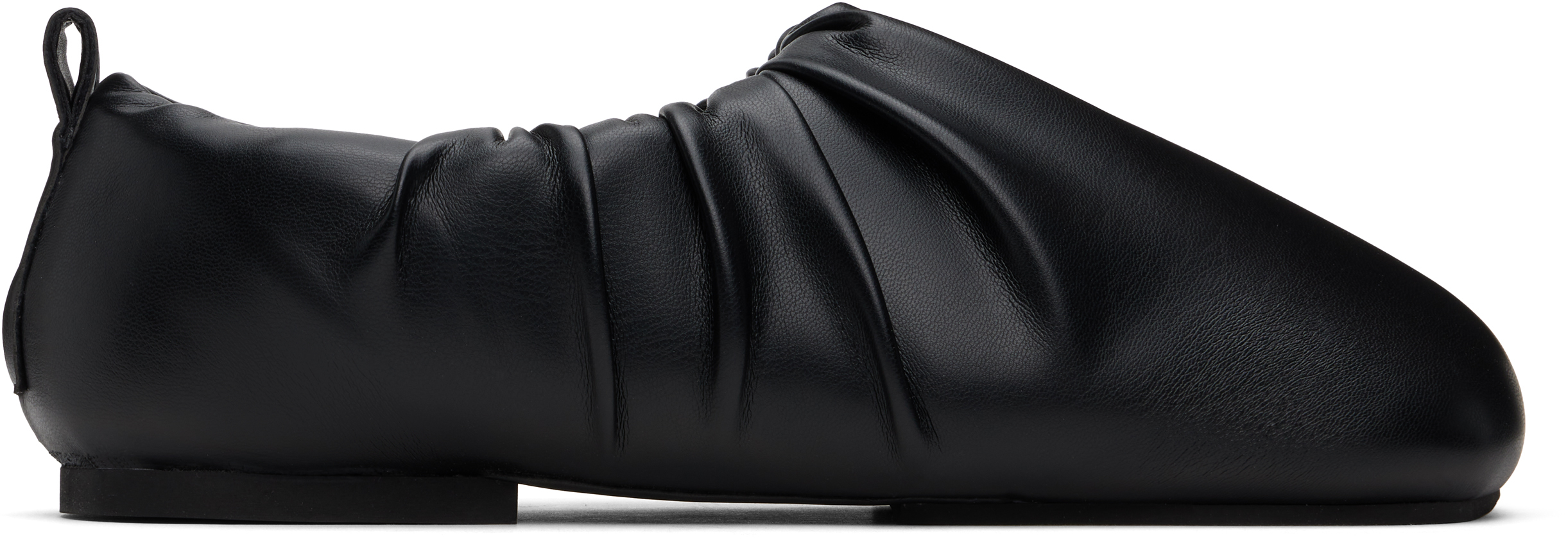 Black Wrinkle Loafers