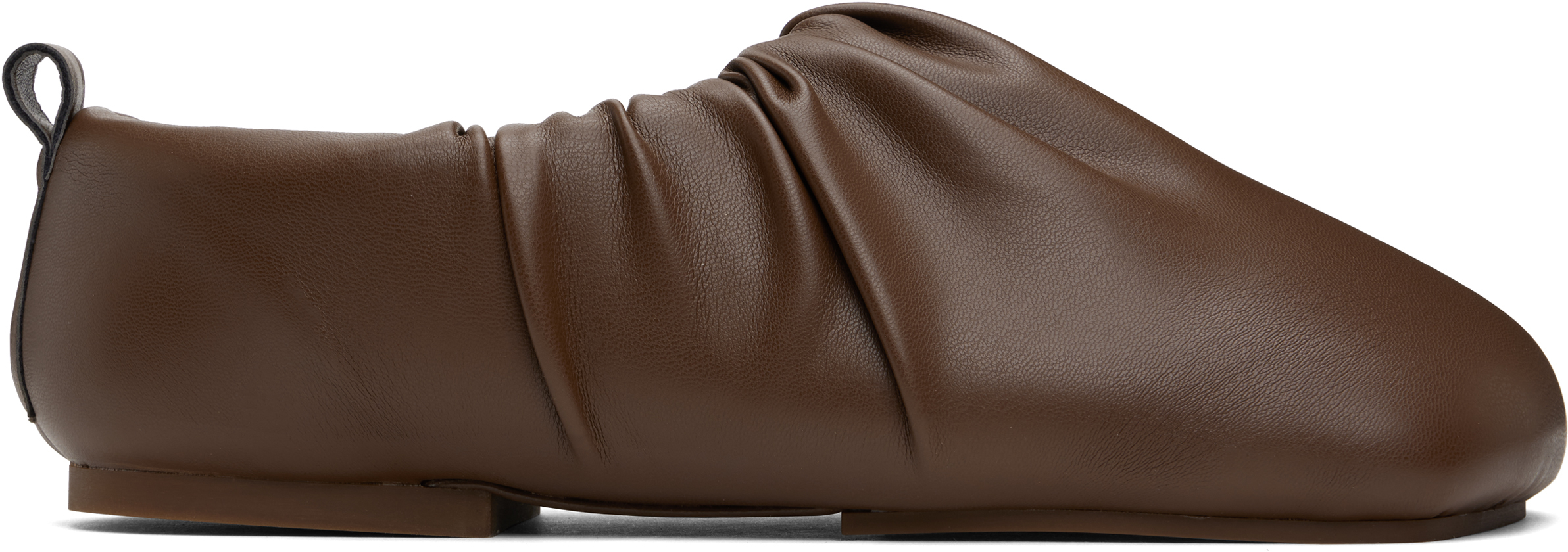 Brown Wrinkle Loafers