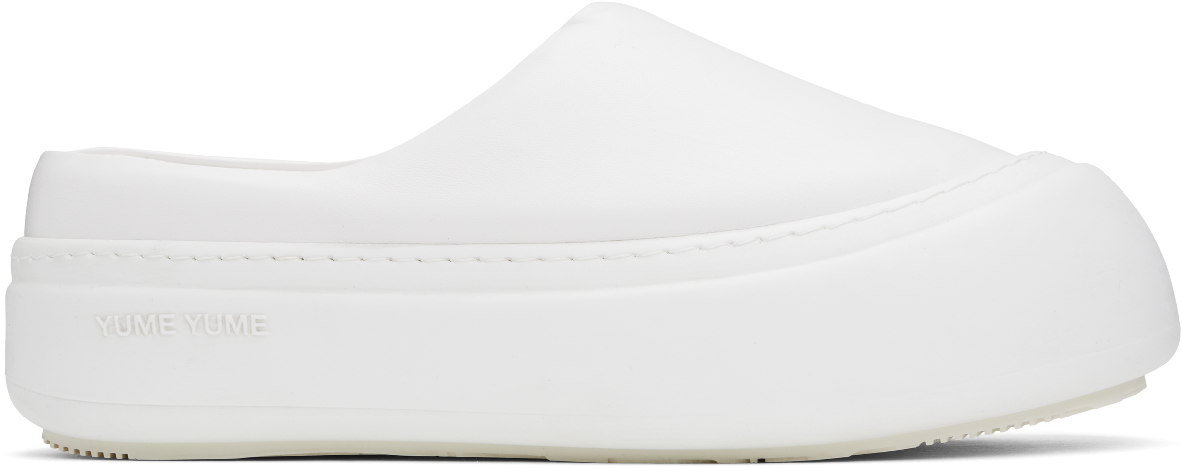 White Goofy Slip-on Loafers