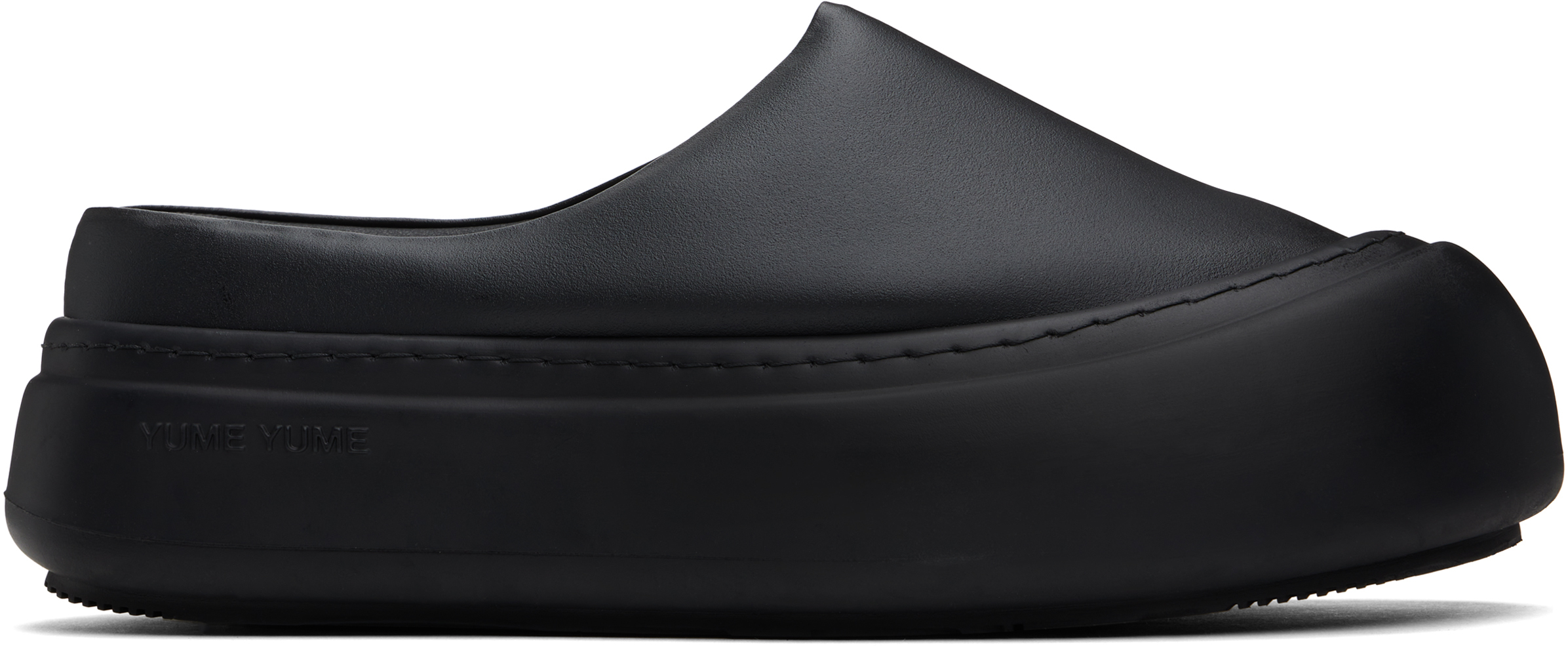 Black Goofy Slip-on Loafers