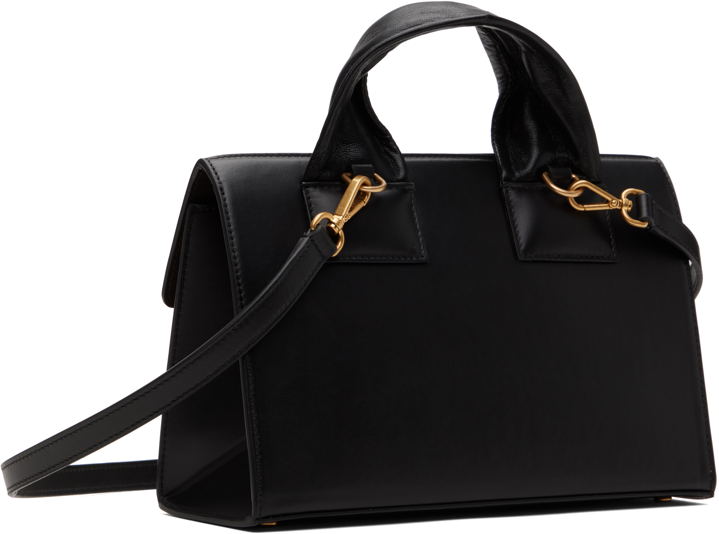 Nanushka Black Sandi Lock Bag In Black
