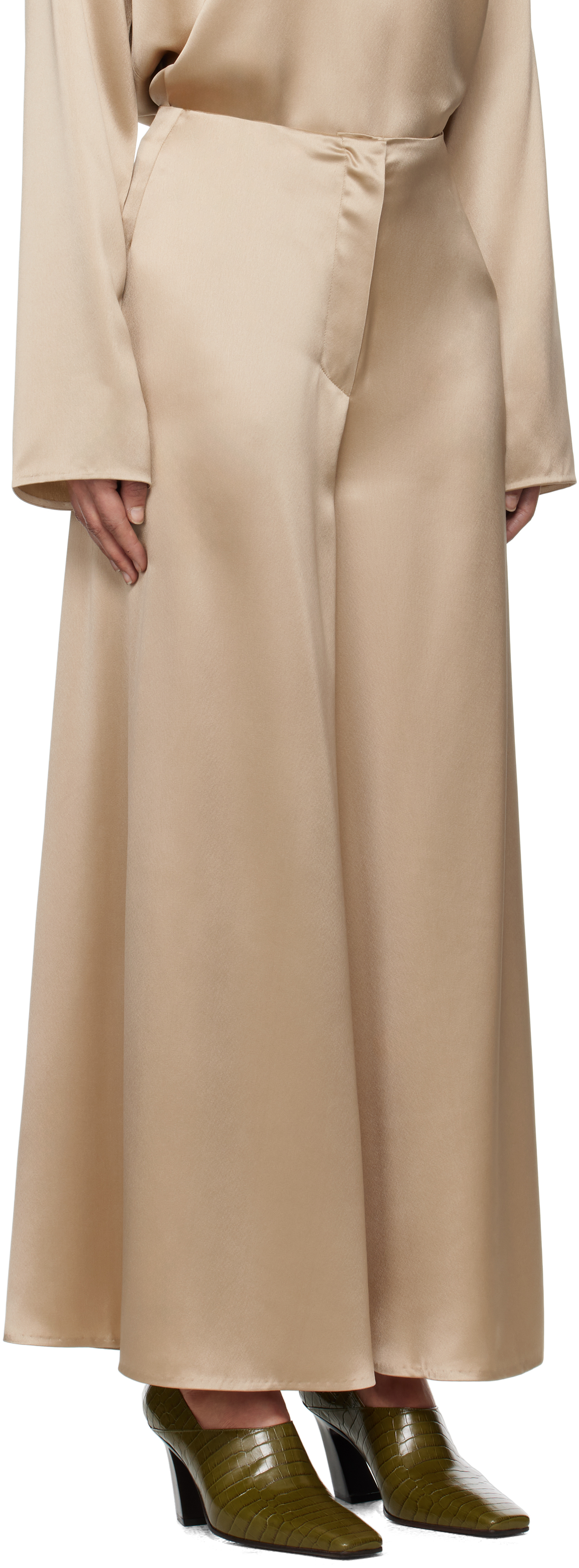 Nanushka Beige Zaniah Trousers In Bei Dune