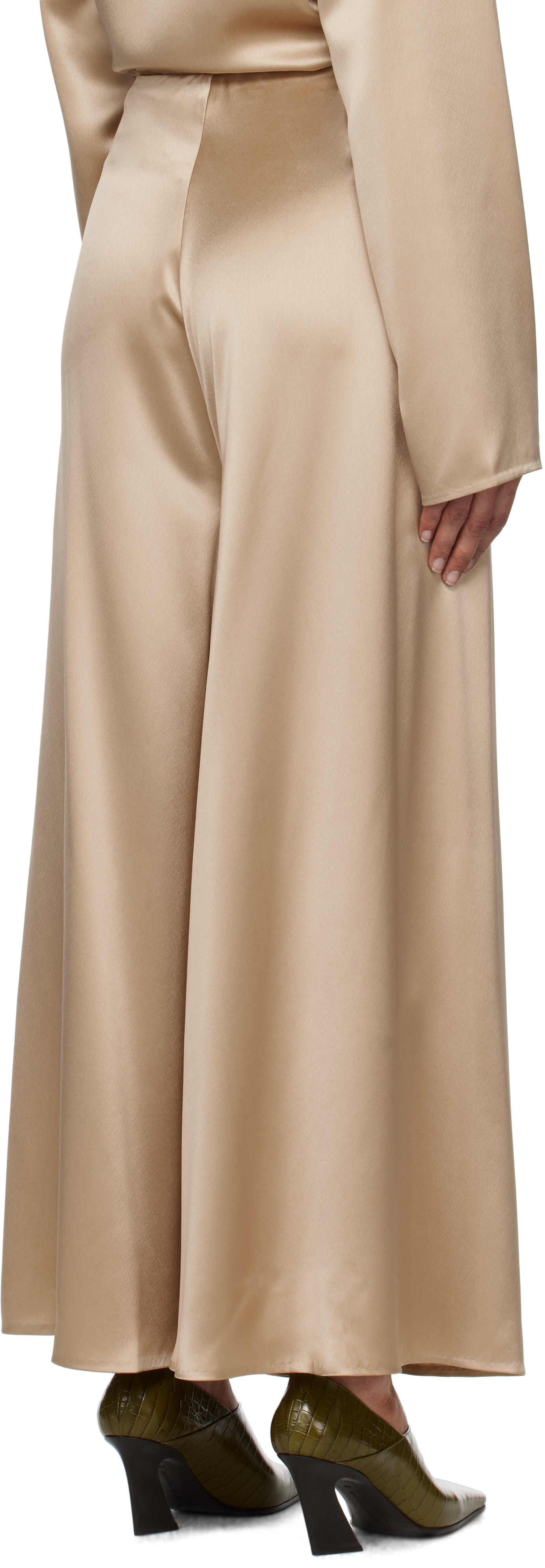 Nanushka Beige Zaniah Trousers In Bei Dune