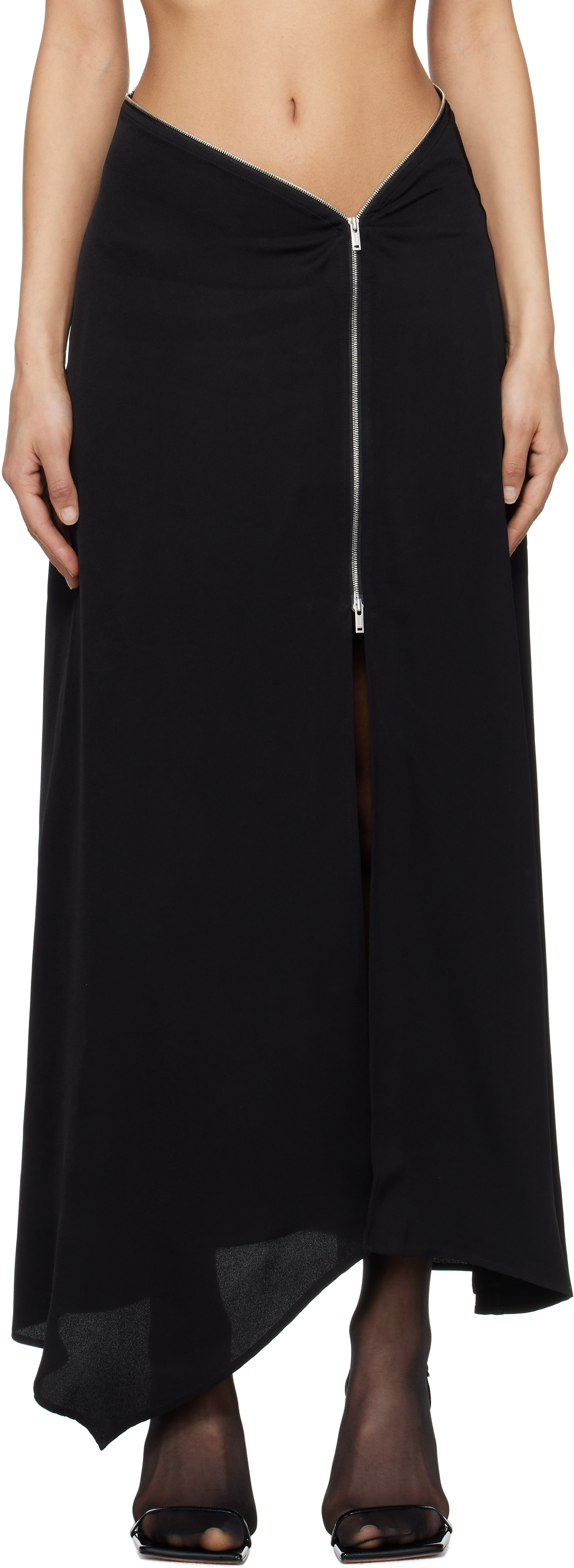 Black Zella Maxi Skirt