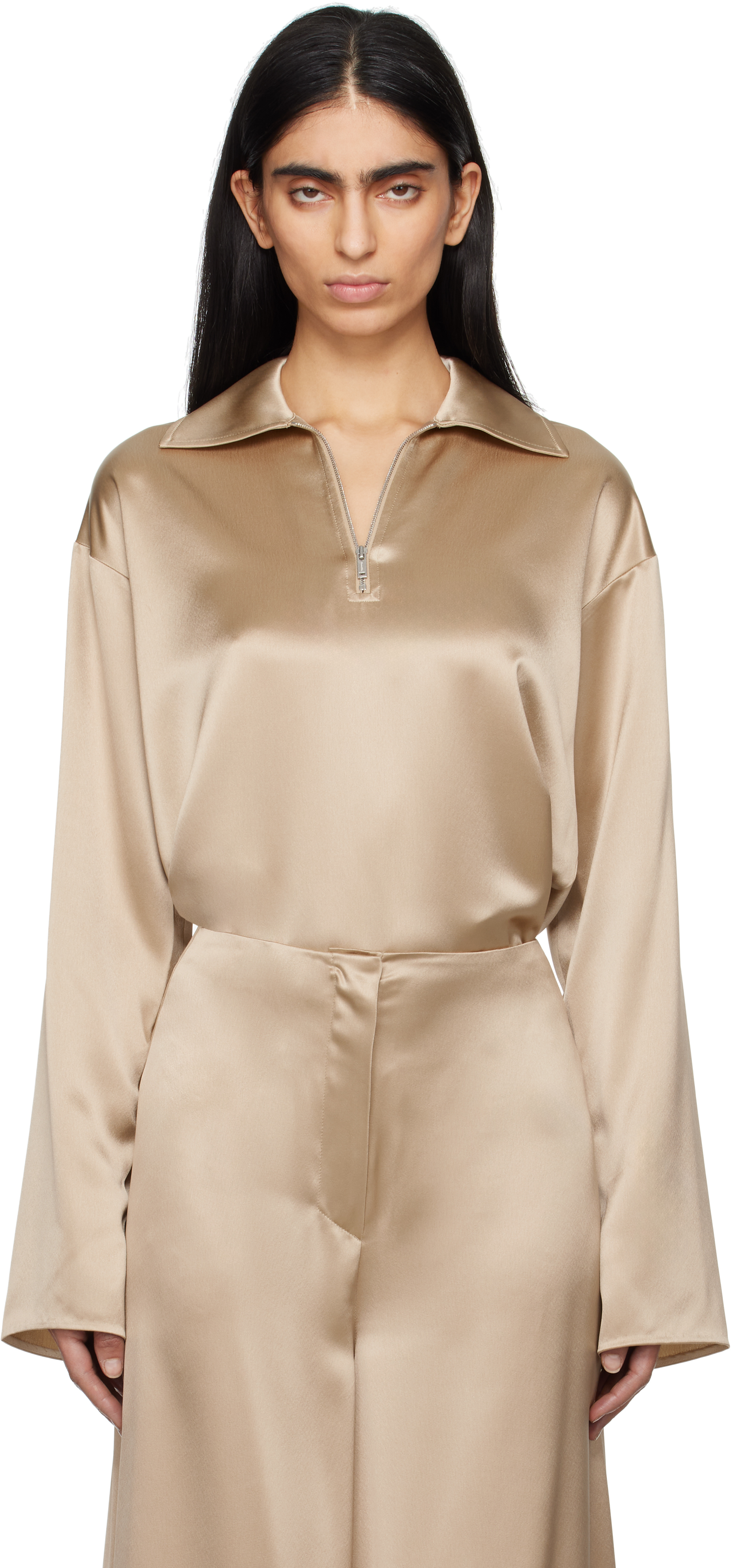 Beige Mencia Blouse