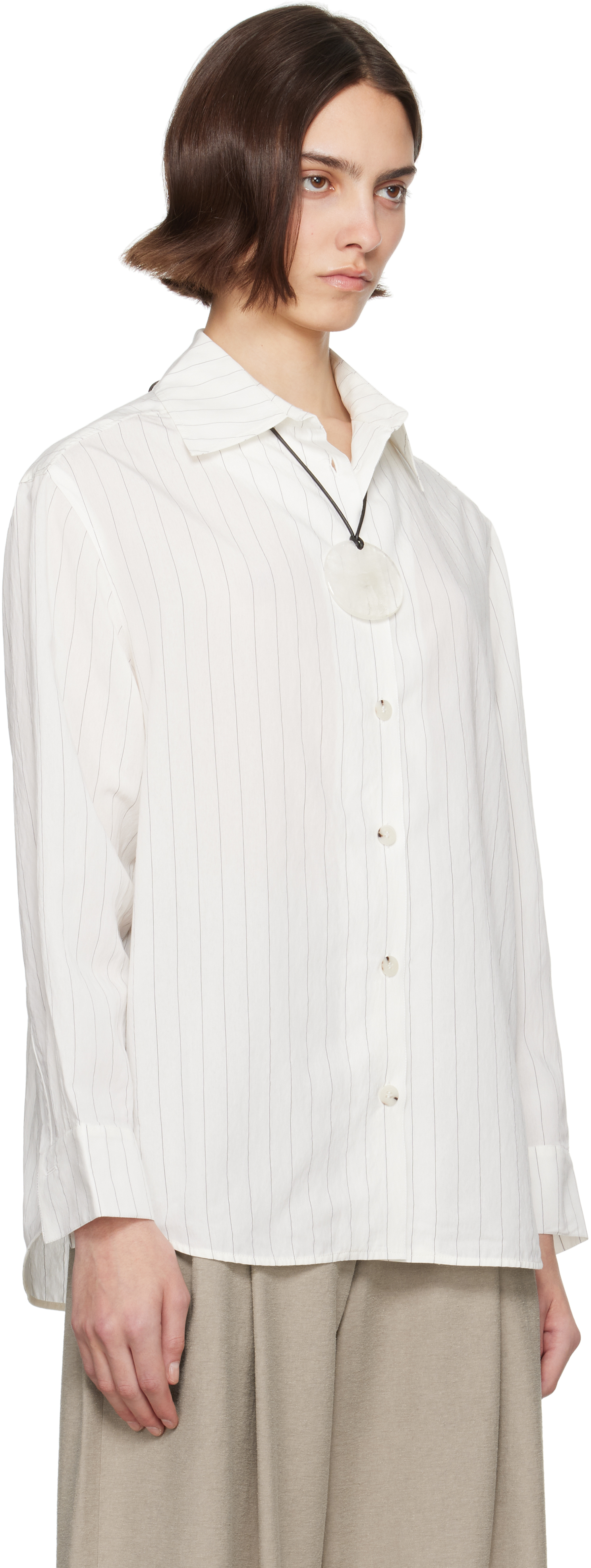 Nanushka White Fryda Shirt