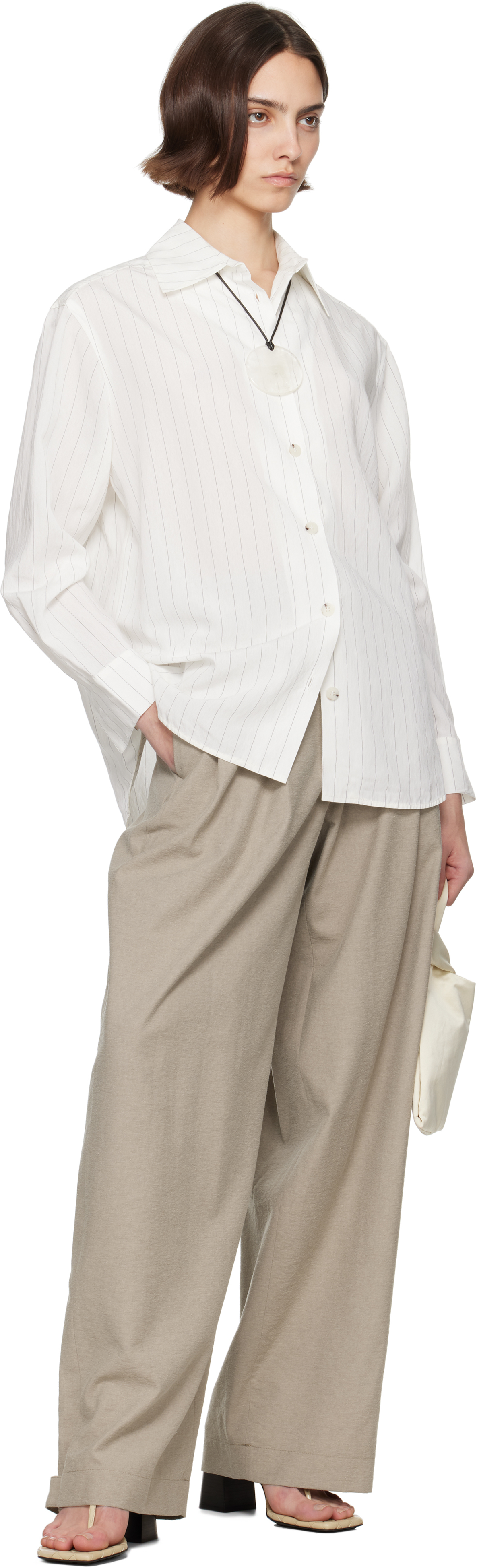Nanushka White Fryda Shirt