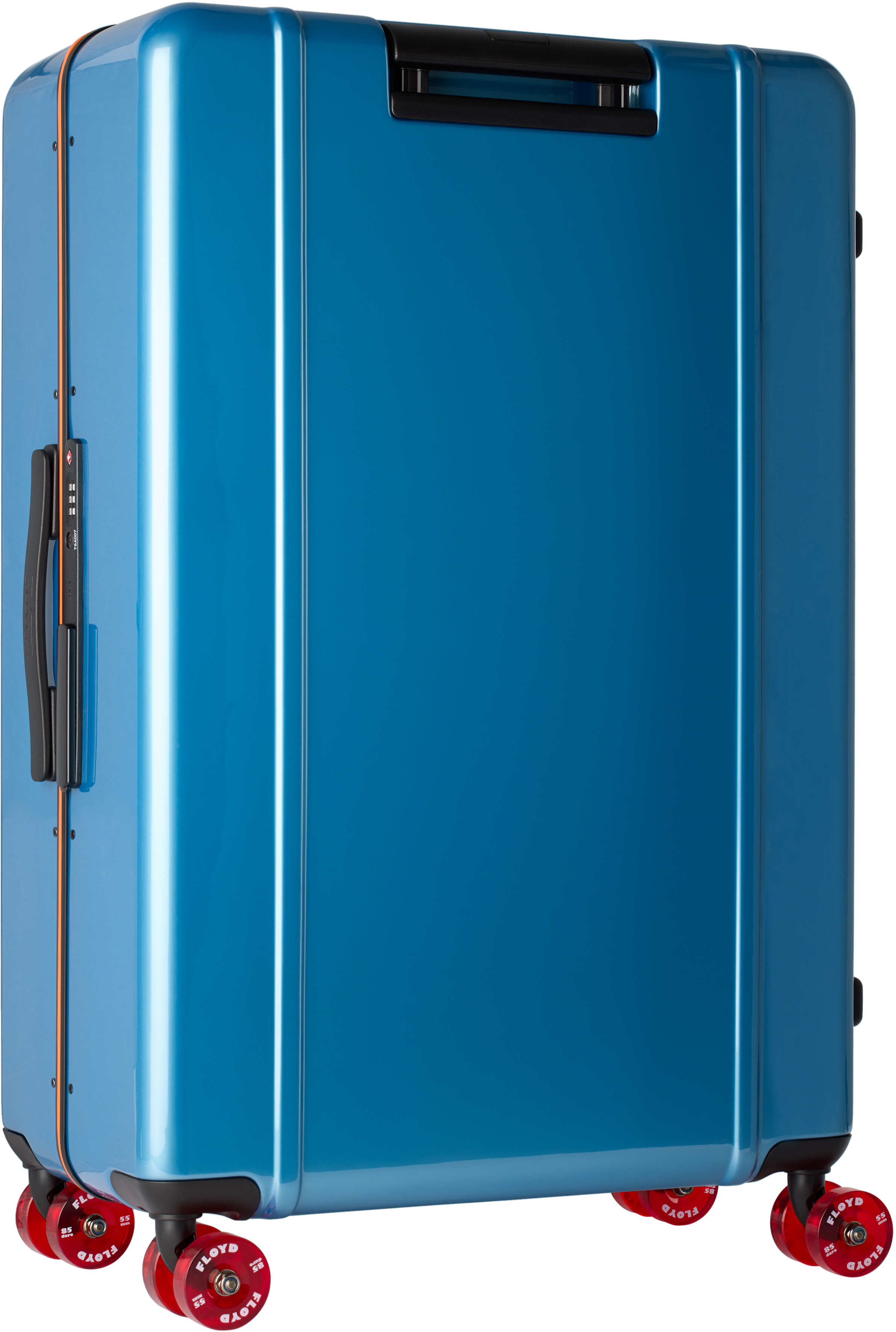 Floyd Blue Trunk Suitcase In Pacific Blue