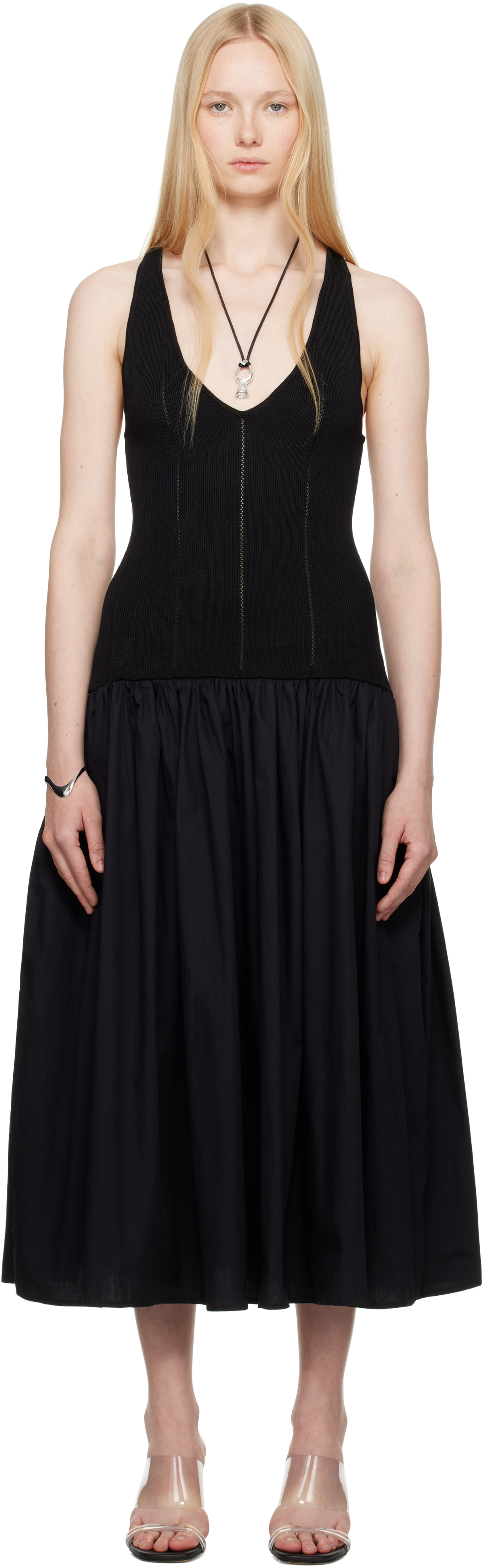 Black Siena Midi Dress