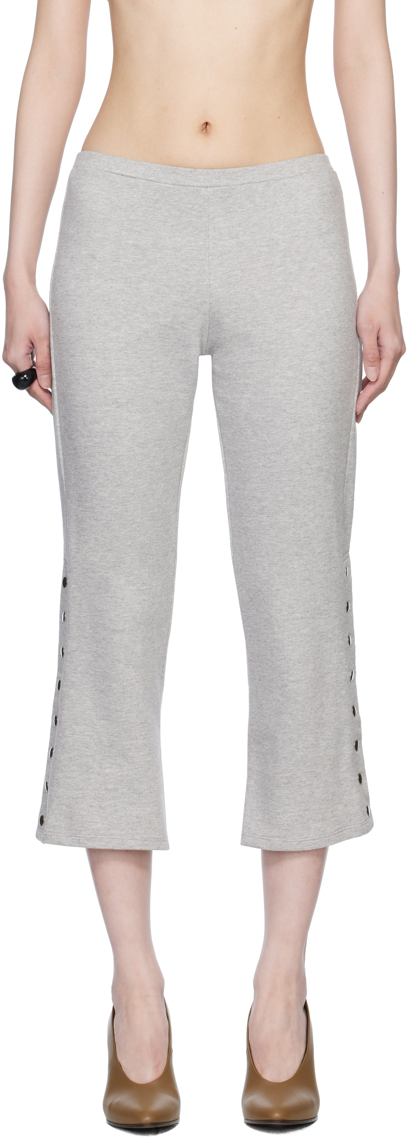 Gray Gemma Capris Lounge Pants