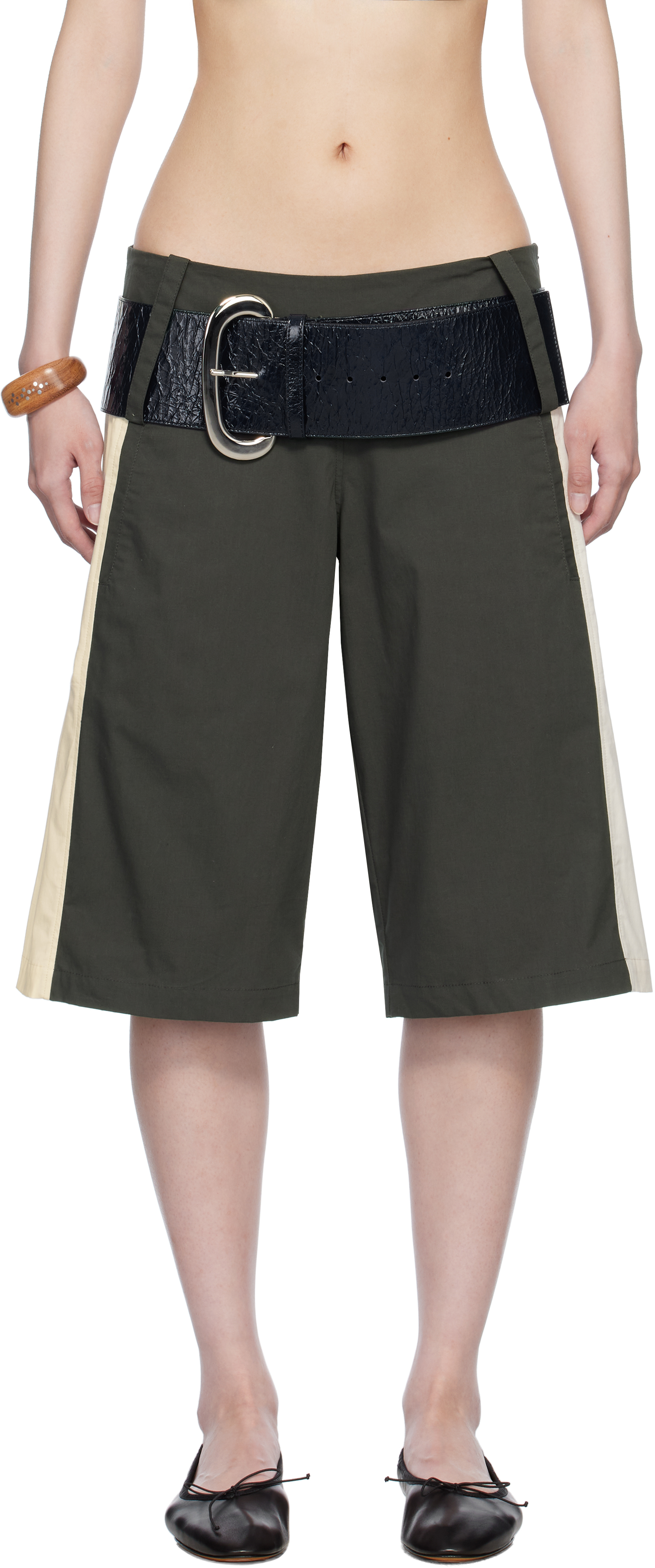 Gray Paneles Shorts