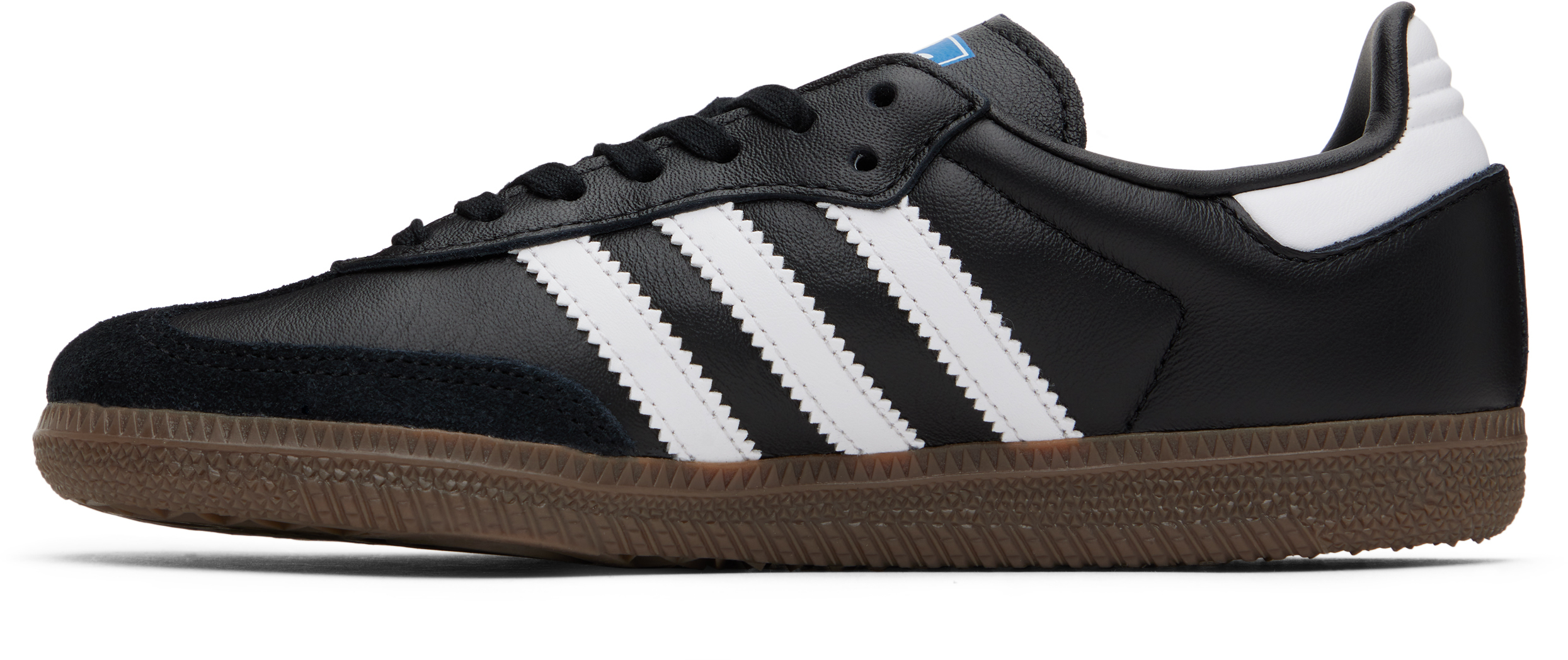 Adidas Originals Big Kids Black & White Samba Og Sneakers In Core Black/ftwr Whit