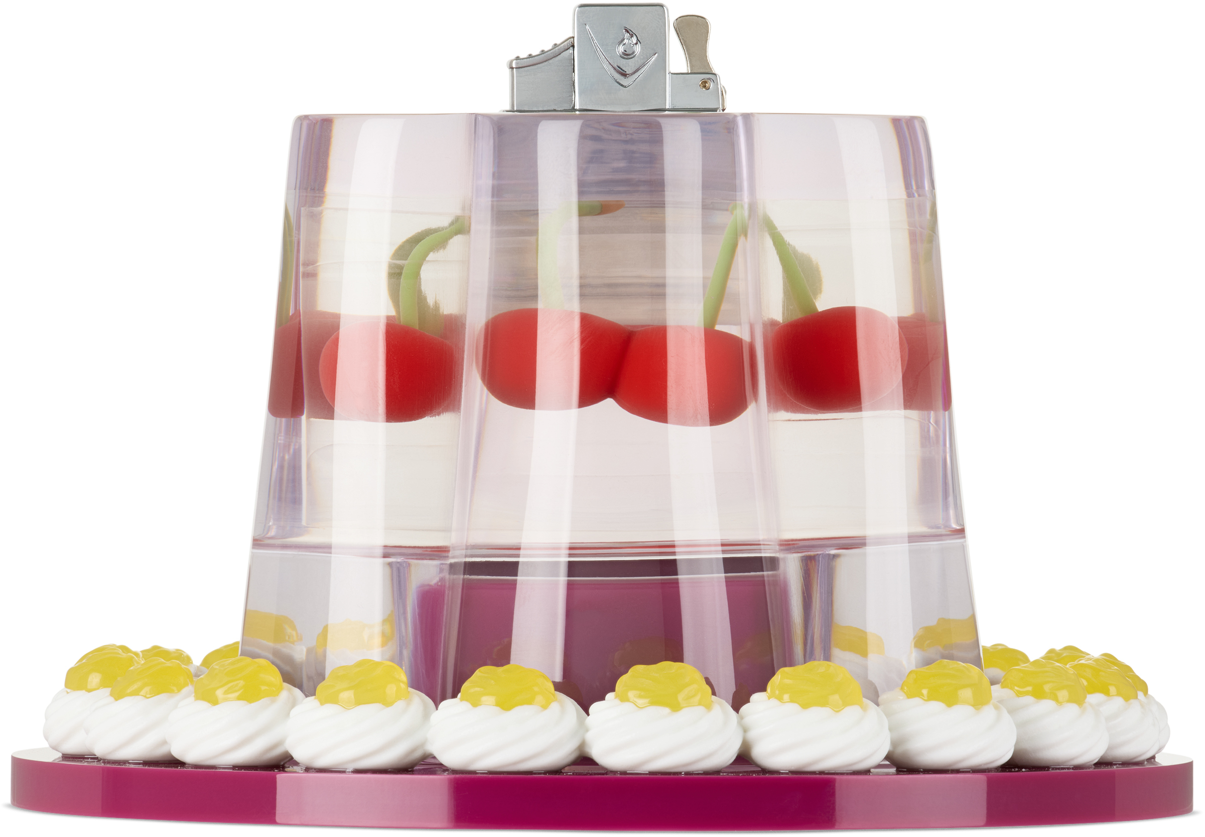 Edie Parker Red Jelly Tabletop Lighter In Multi