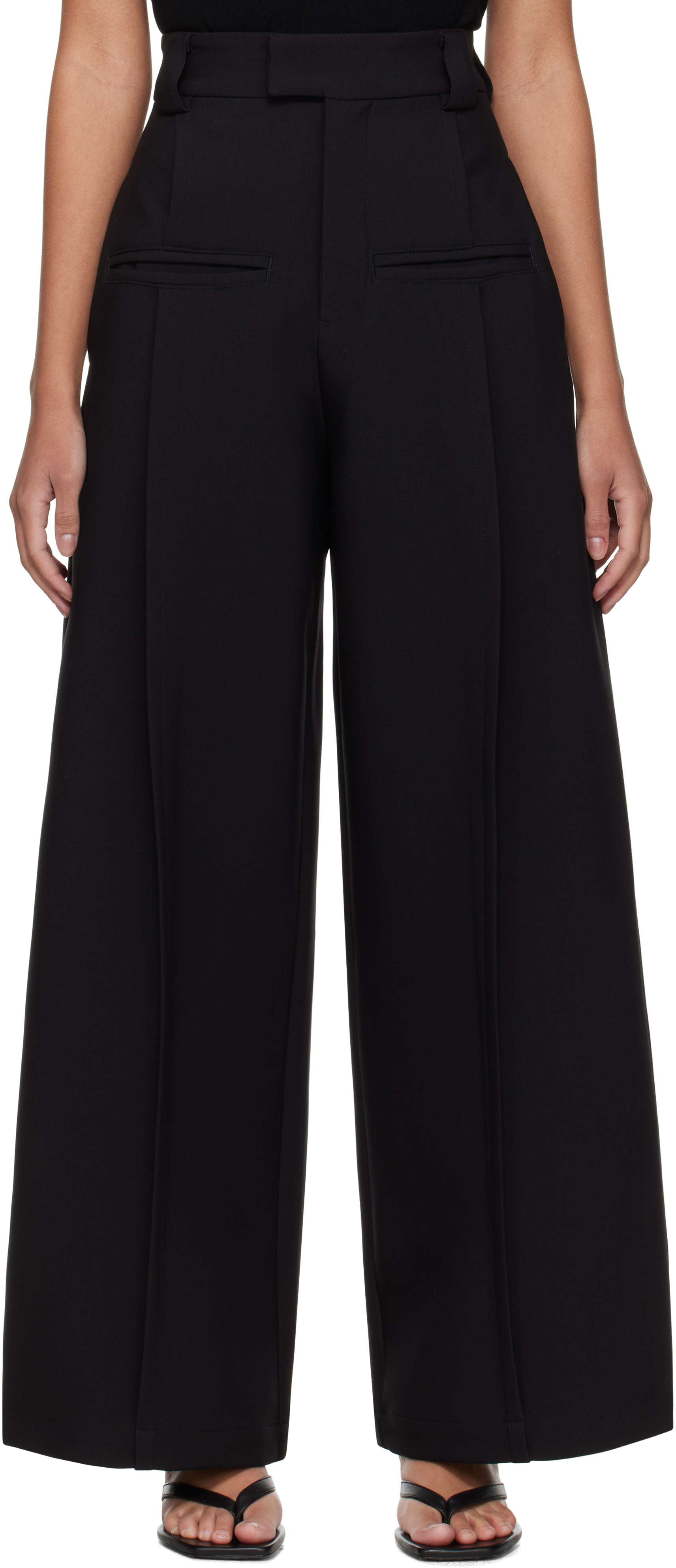 Black 
Hand In Front Pocket
 Trousers