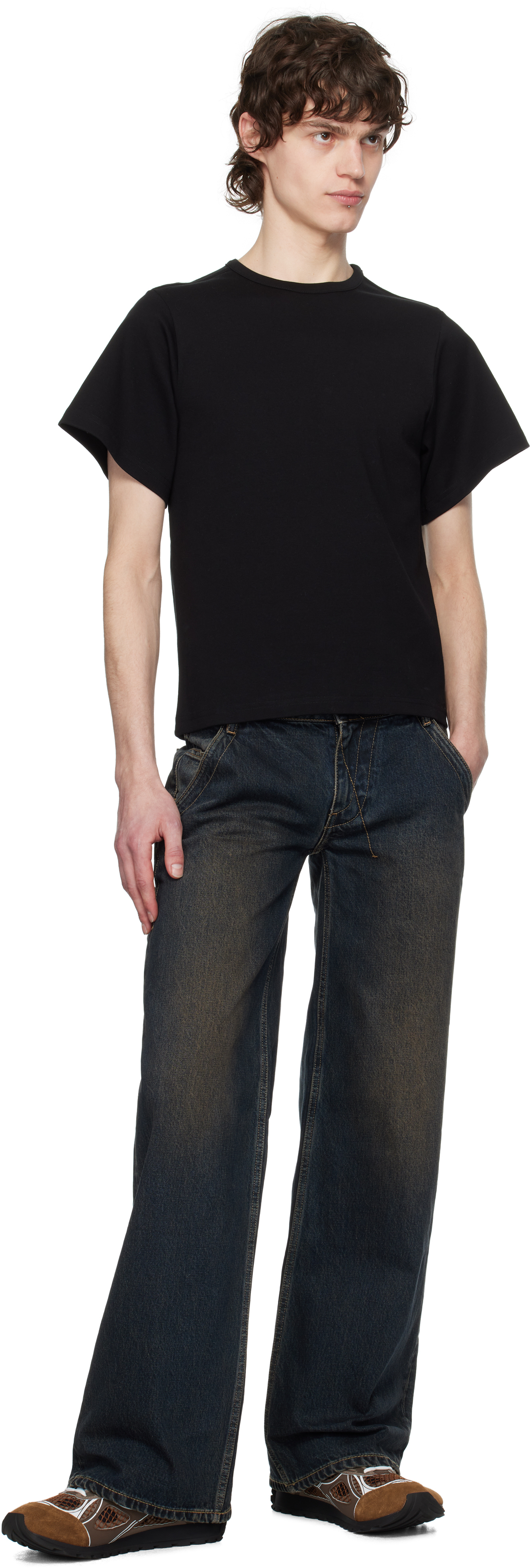 Fax Copy Express Black 'the Easy' T-shirt In Black