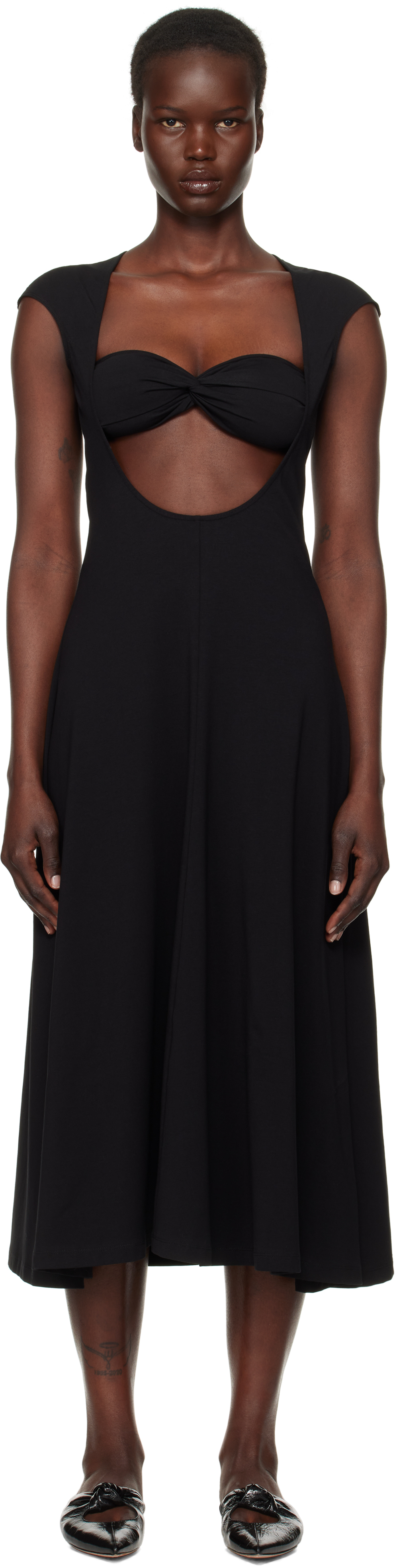 Black Baes Midi Dress